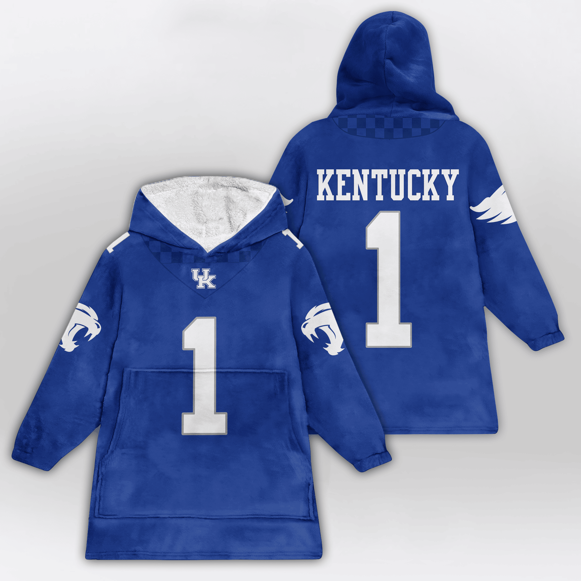 Kid #1 Kentucky Football Unisex Blanket Hoodie