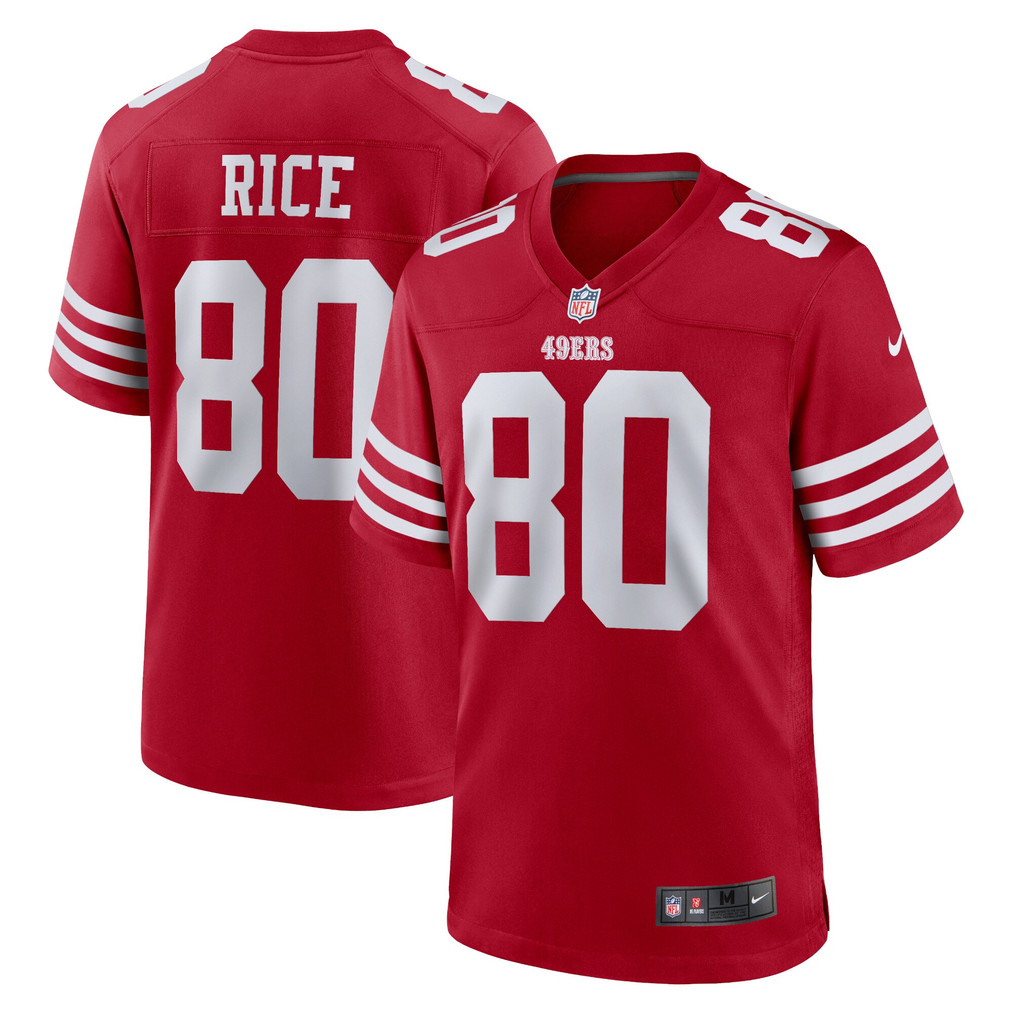 Jerry Rice San Francisco 49ers Retired Team Player Game Jersey - Scarlet