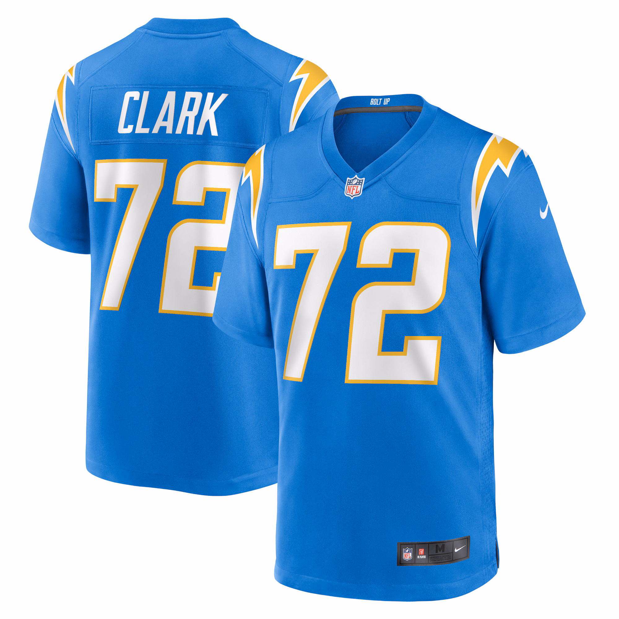 Jerrod Clark Los Angeles Chargers Team Game Jersey -  Powder Blue