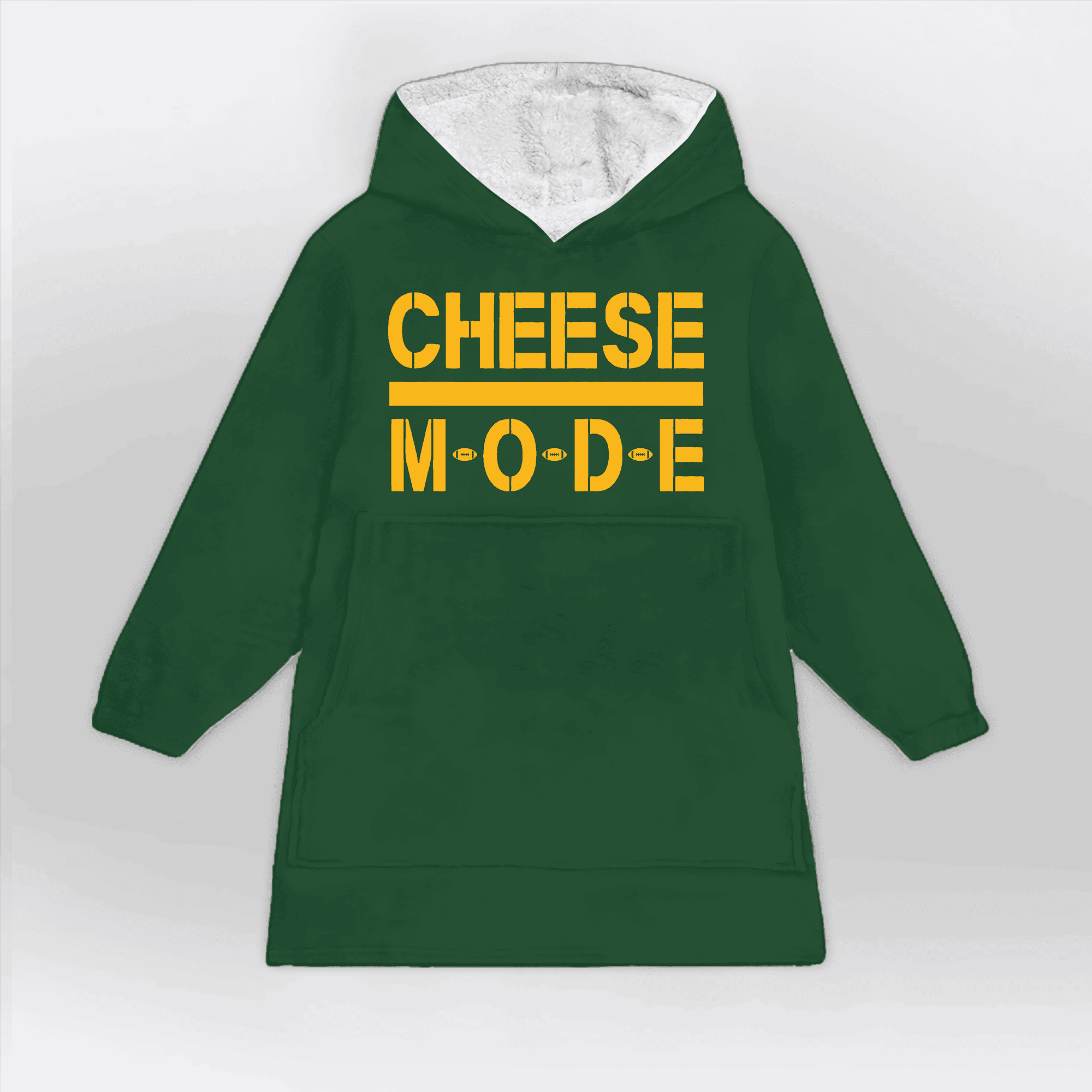 Cheese Mode Green Bay Blanket Hoodie
