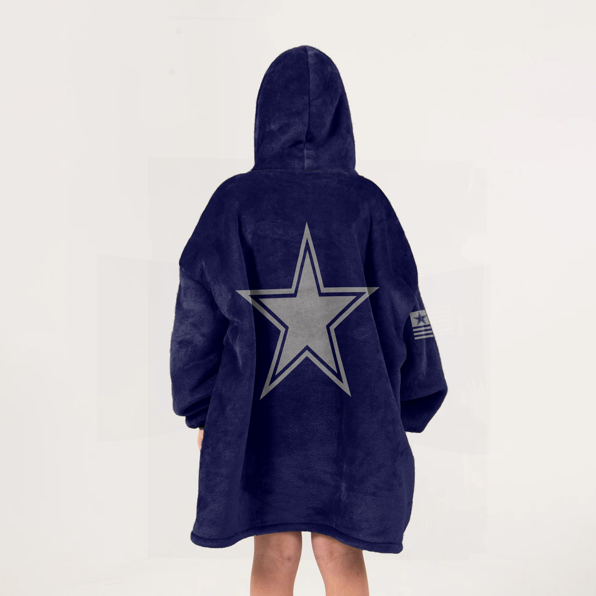 Adult Dallas Football Unisex Blanket Hoodie