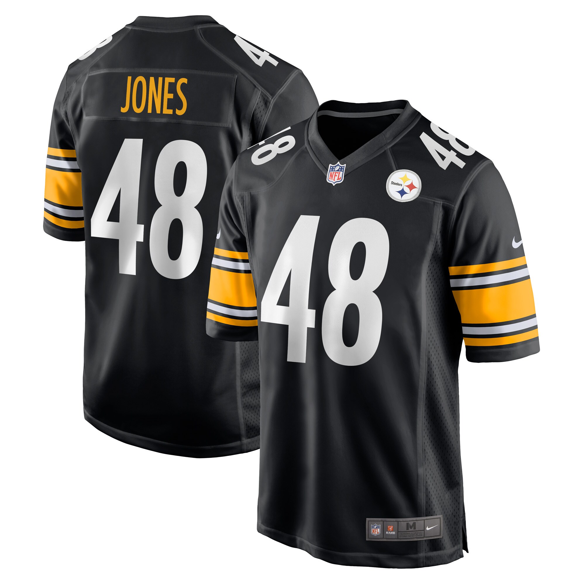 Jamir Jones Pittsburgh Steelers  Team Game Player Jersey - Black