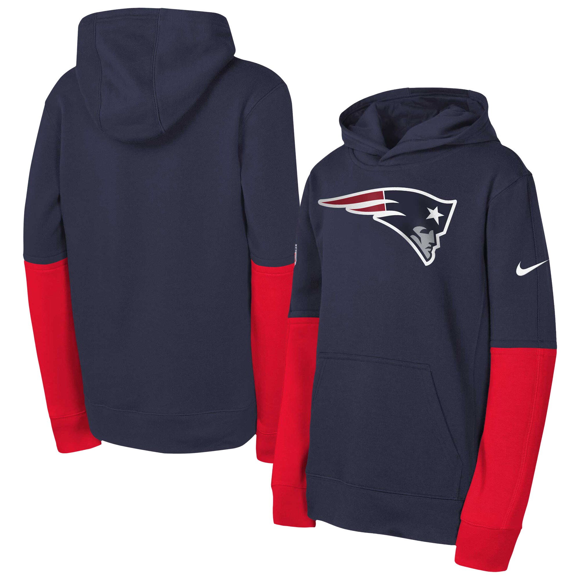 New England Patriots Youth  Team Issue Club Pullover Hoodie - Navy