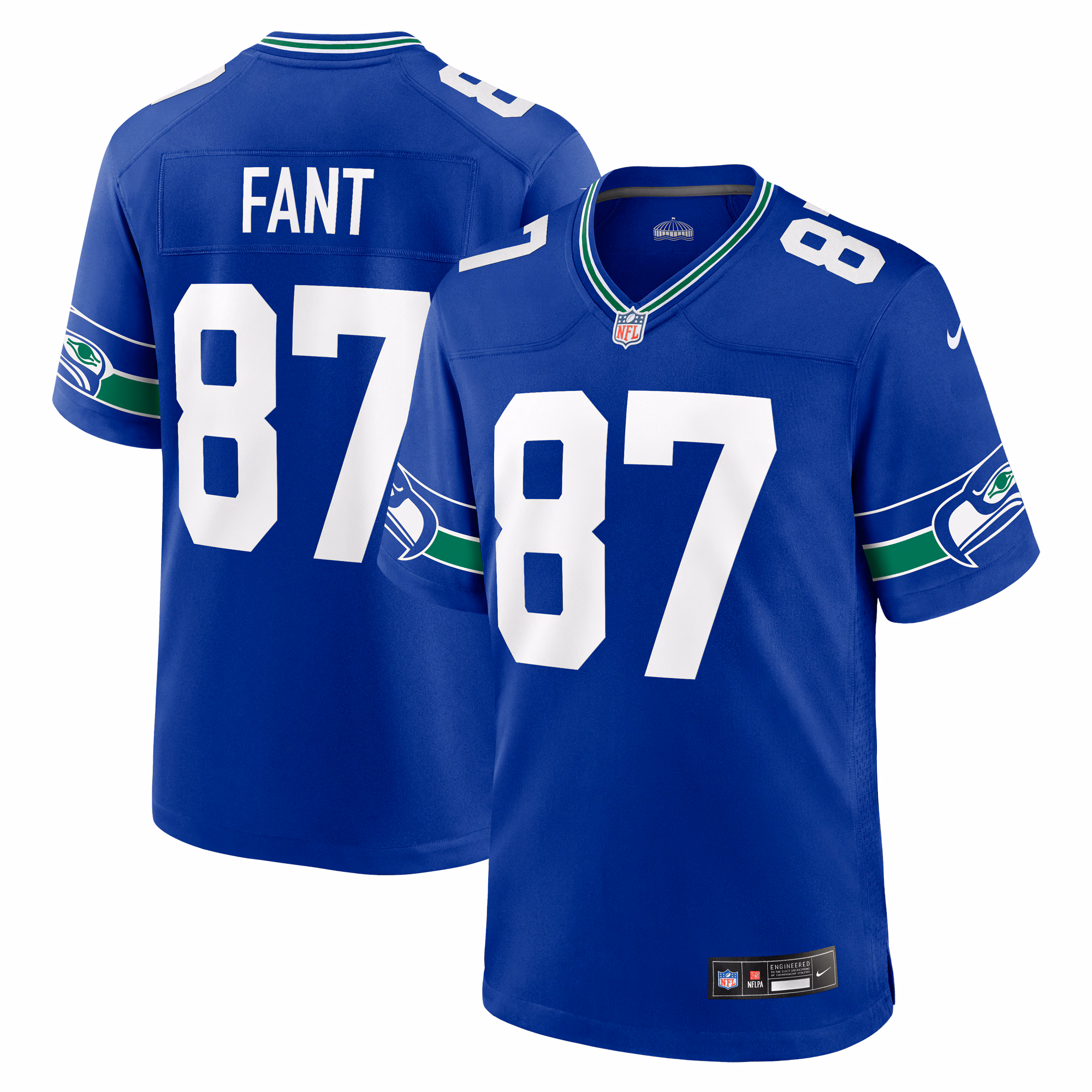 Noah Fant Seattle Seahawks Game Player Jersey - College Navy