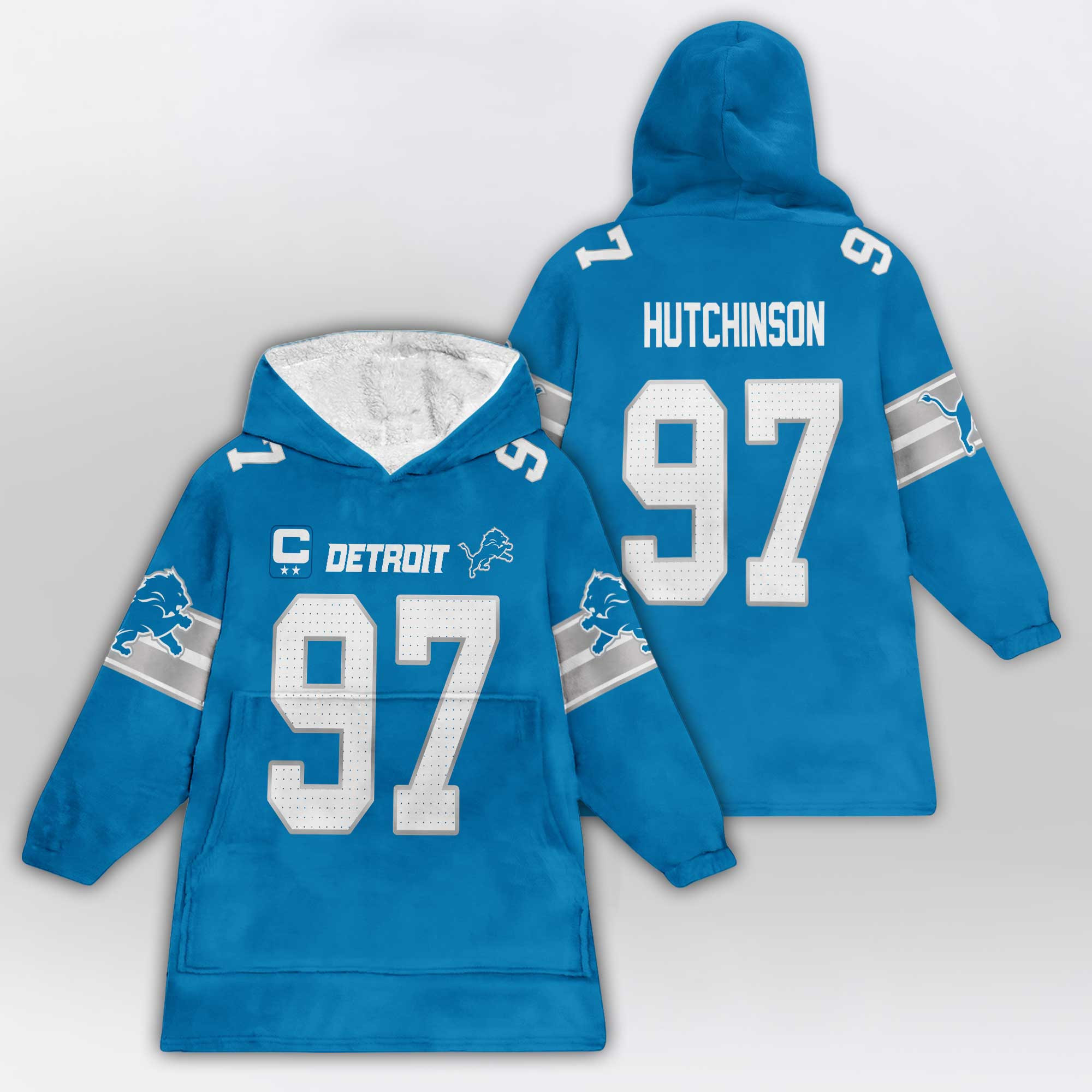 Kid 97 Detroit Football Unisex Blanket Hoodie