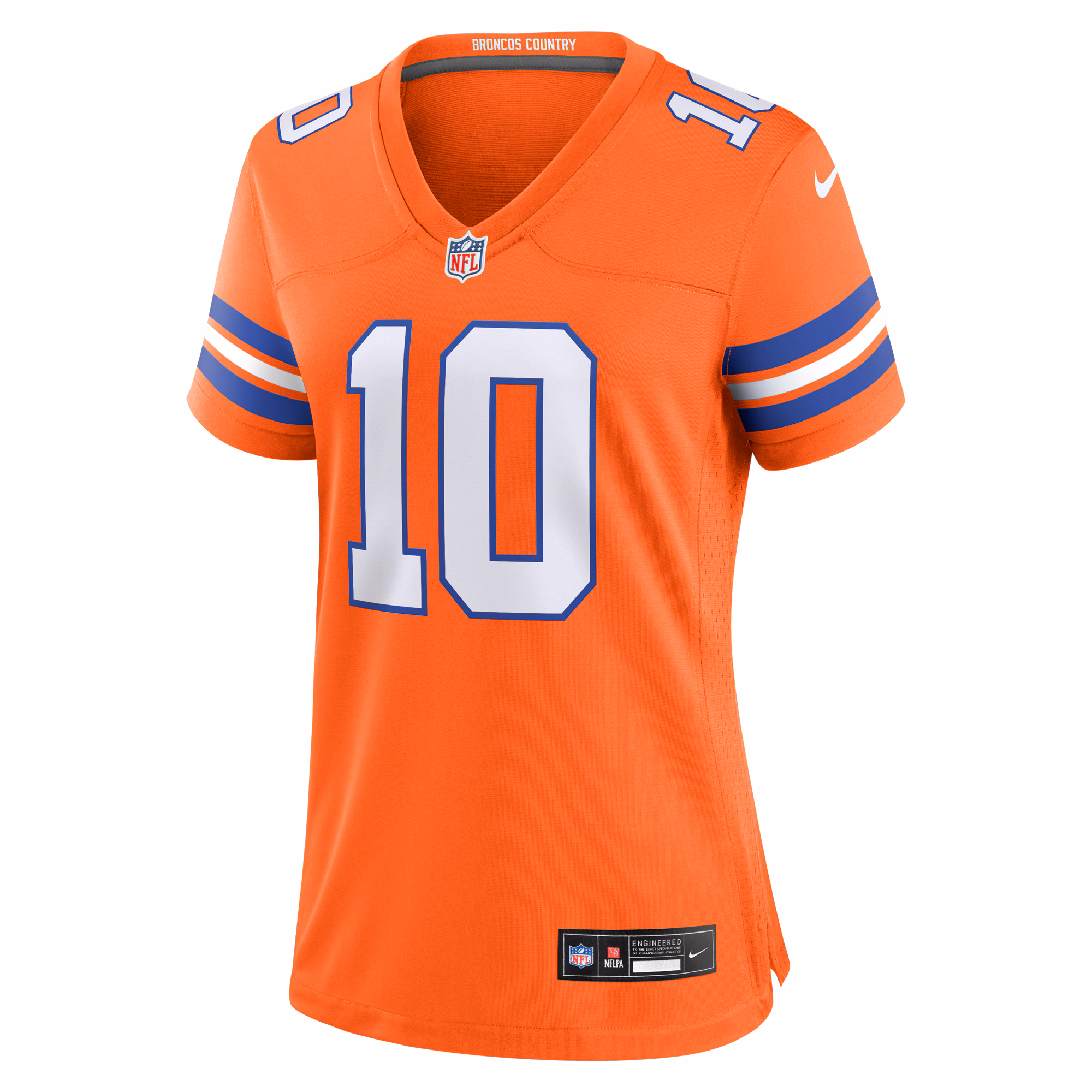 Bo Nix Denver Broncos Women's Game Jersey -  White