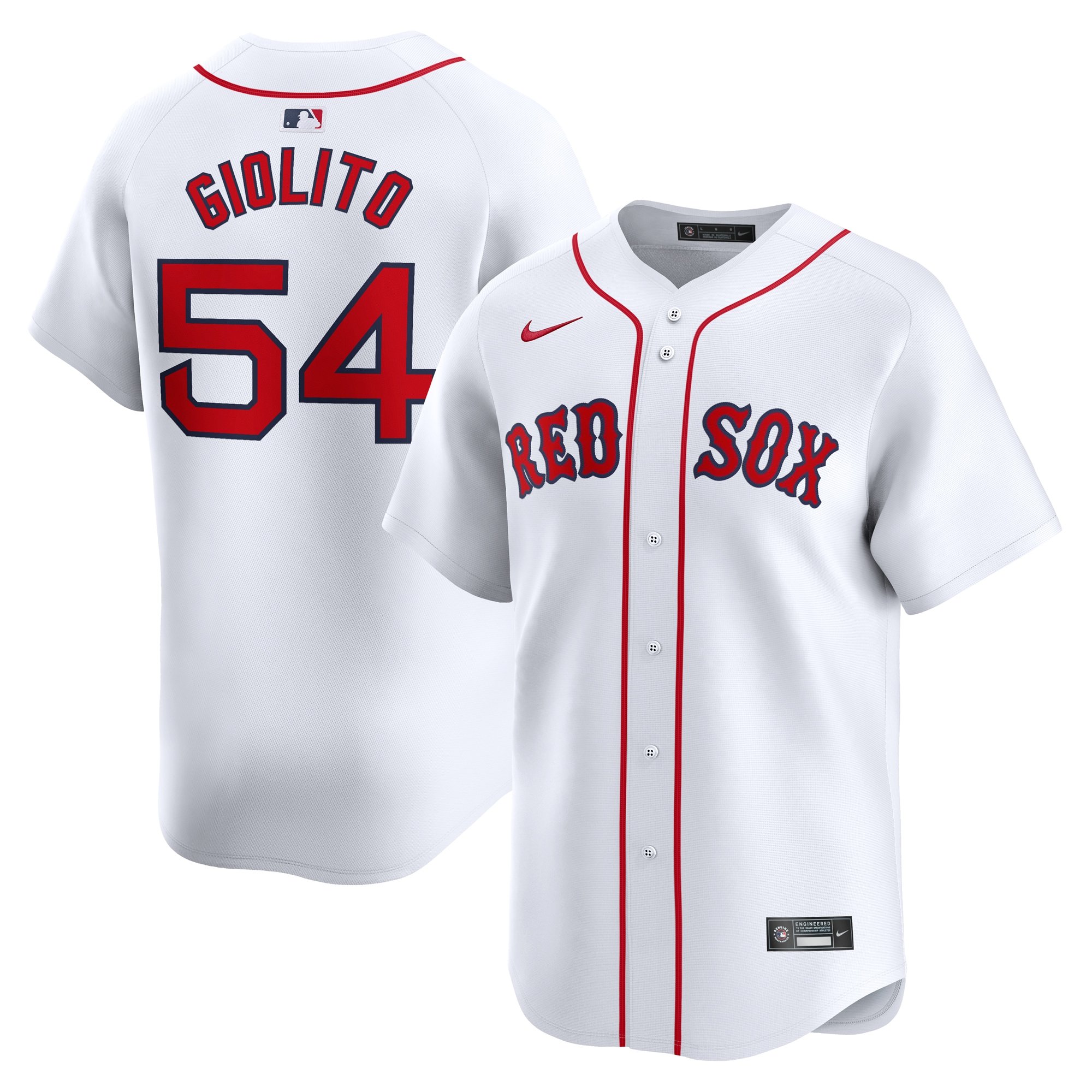 Men's Boston Red Sox Lucas Giolito  White Home Limited Player Jersey