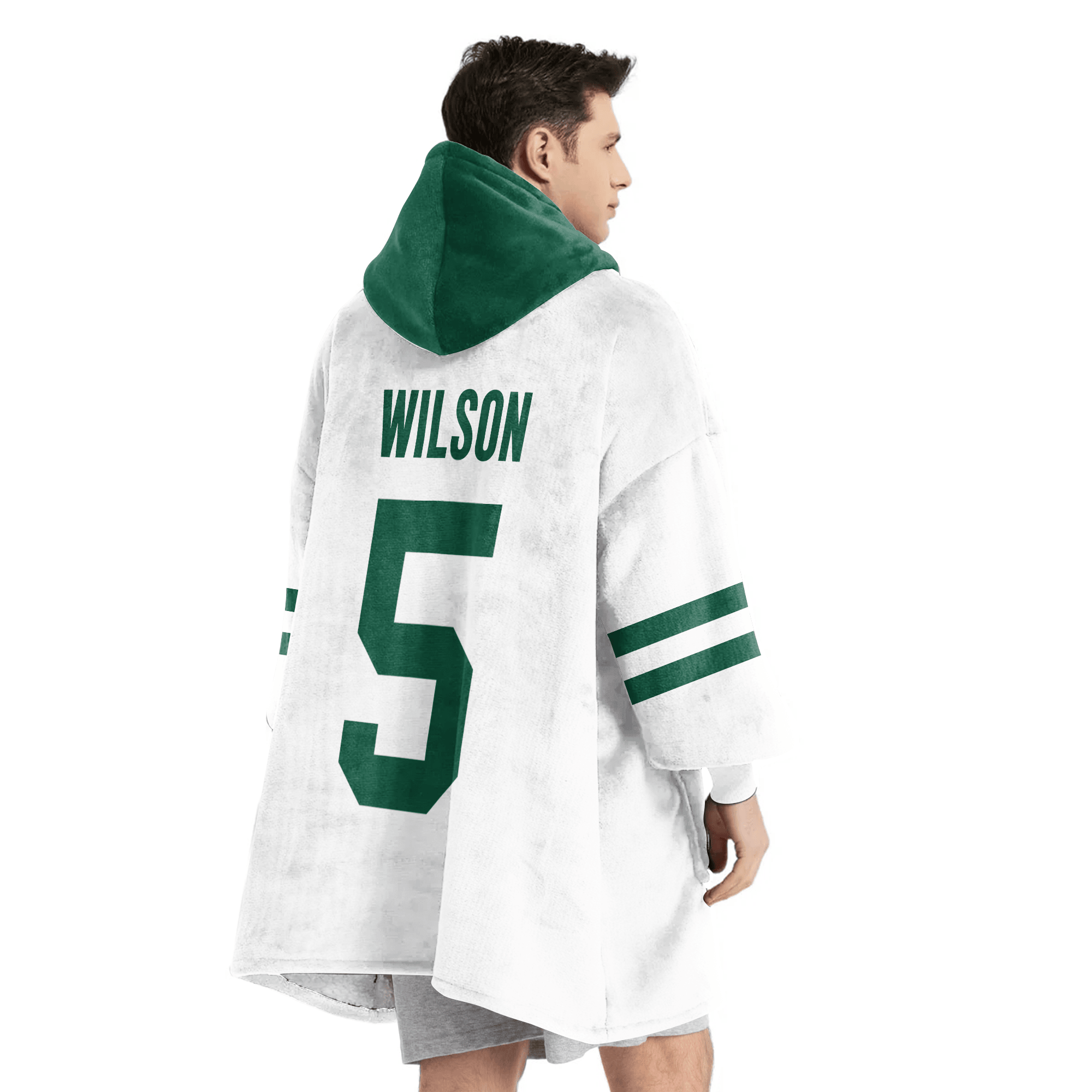Adult G.W 5 New York J Football Unisex Blanket Hoodie