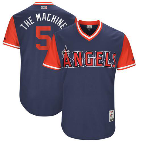 Los Angeles Angels of Anaheim #5 Albert Pujols Navy
