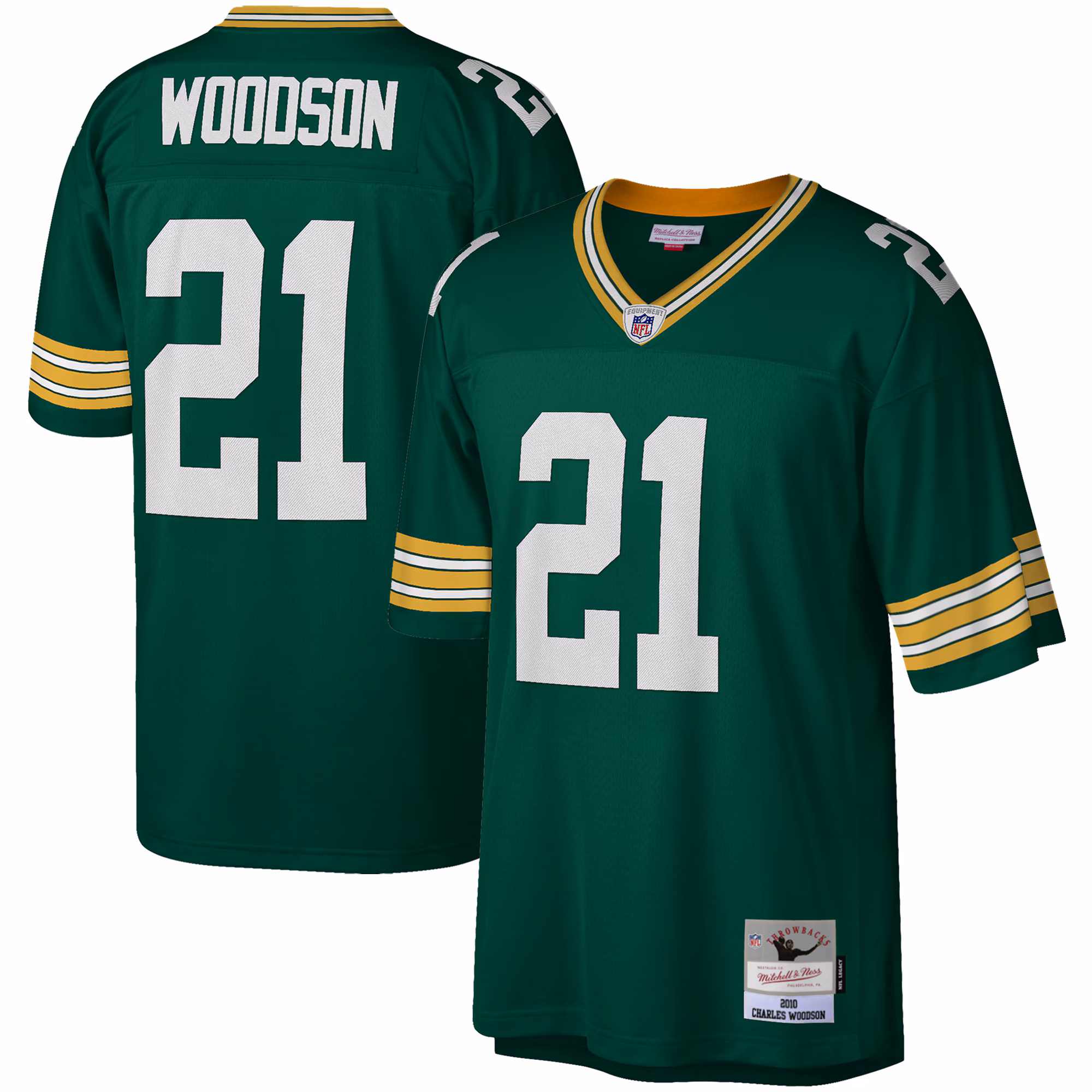 Charles Woodson Green Bay Packers Legacy Replica Jersey - Green