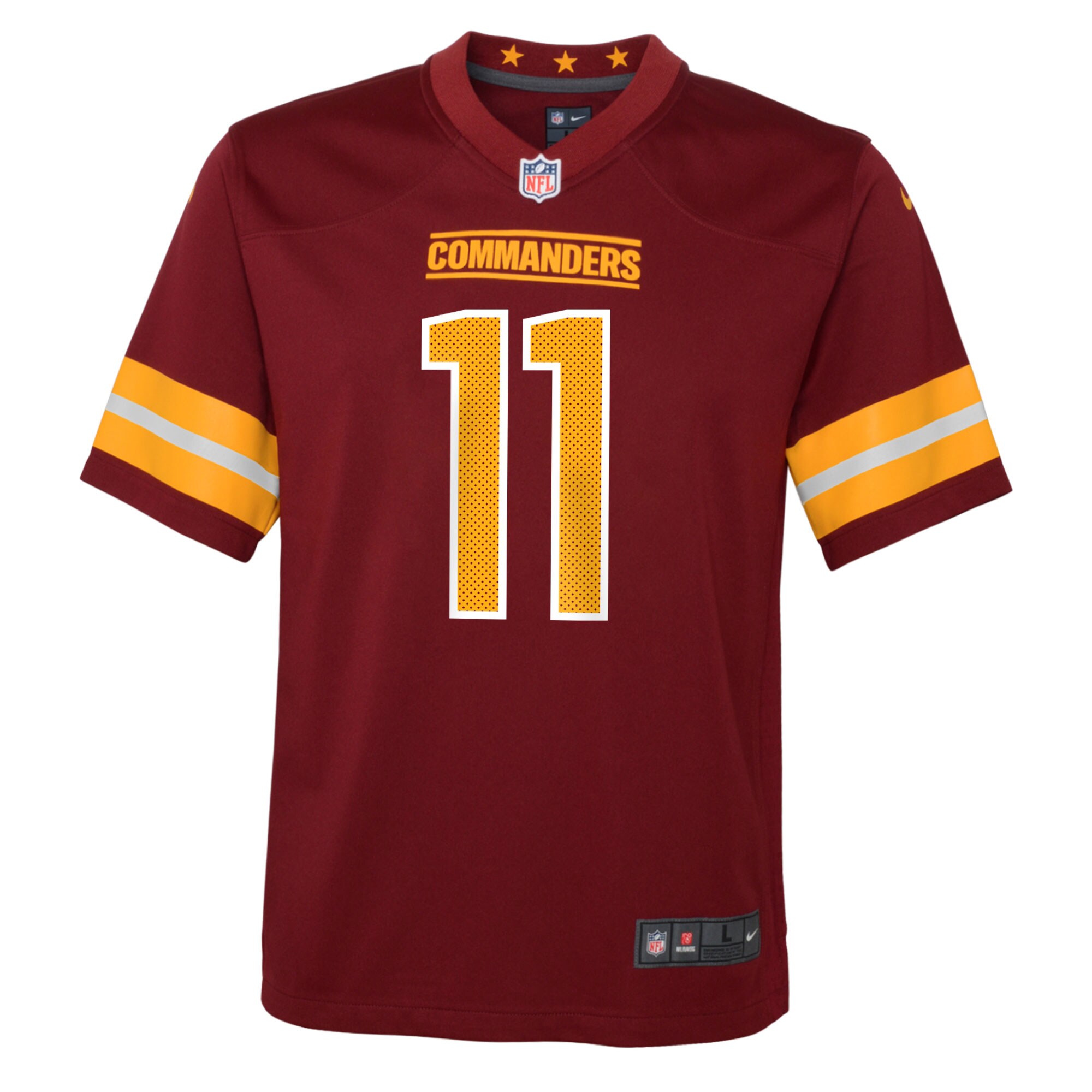 Carson Wentz Washington Commanders  Youth Game Jersey - Burgundy