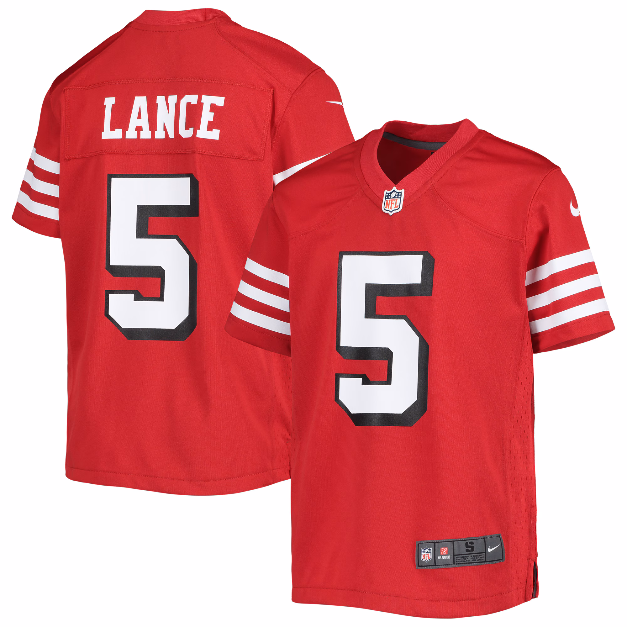 Trey Lance San Francisco 49ers Youth Game Jersey - Scarlet