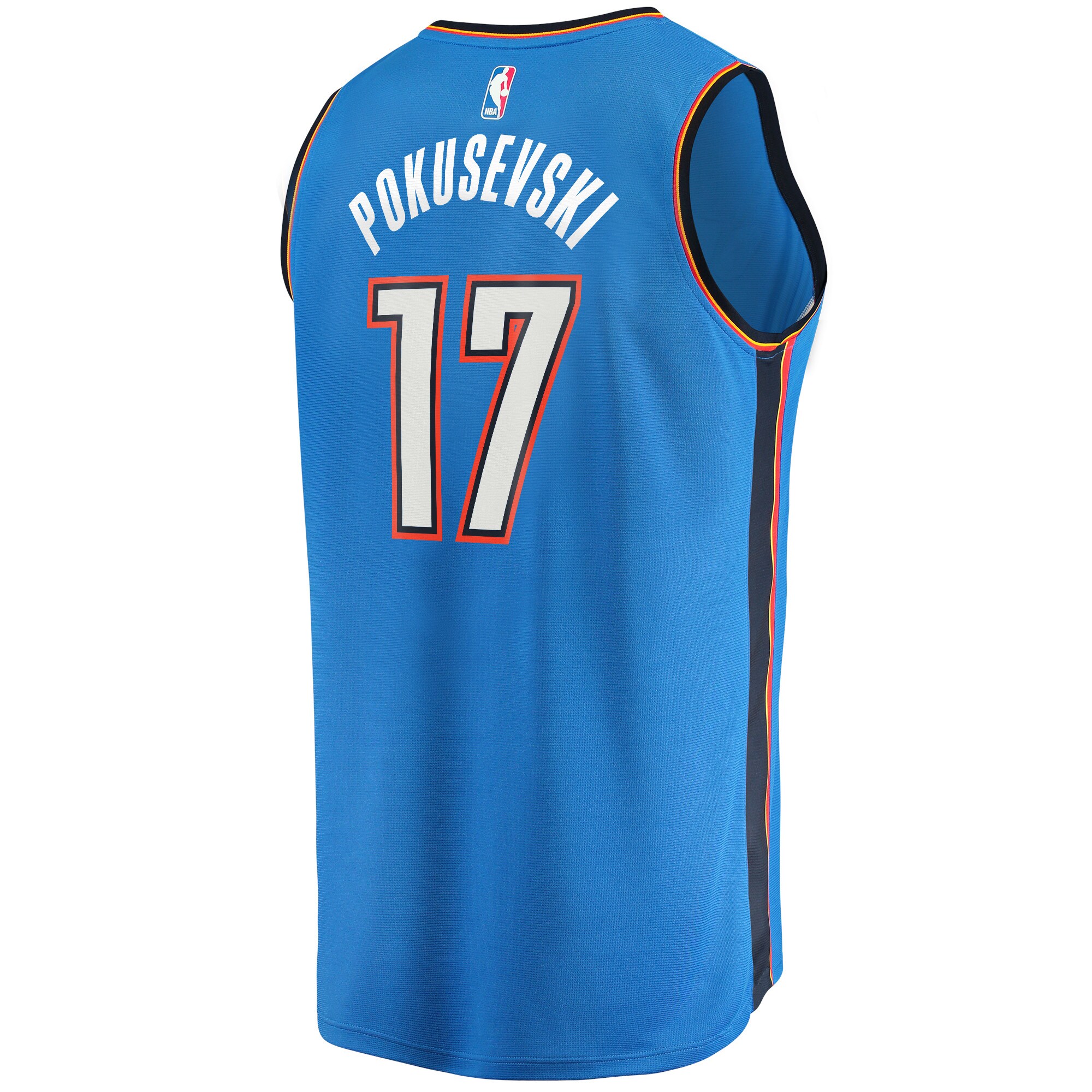 Aleksej Pokusevski Oklahoma City Thunder  2021/22 Fast Break Replica Jersey - Icon Edition - Blue