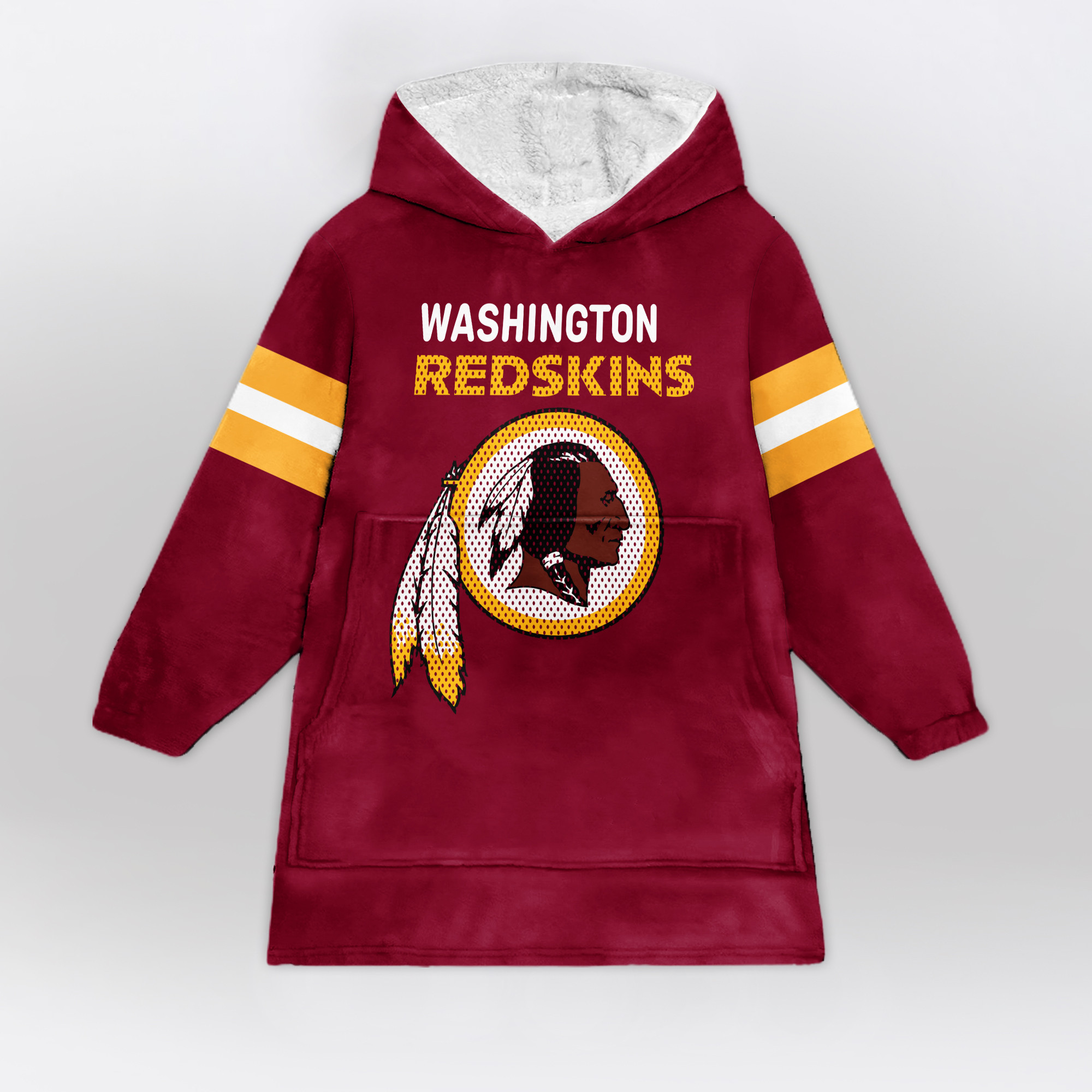 Adult 5 Washington Football Unisex Blanket Hoodie