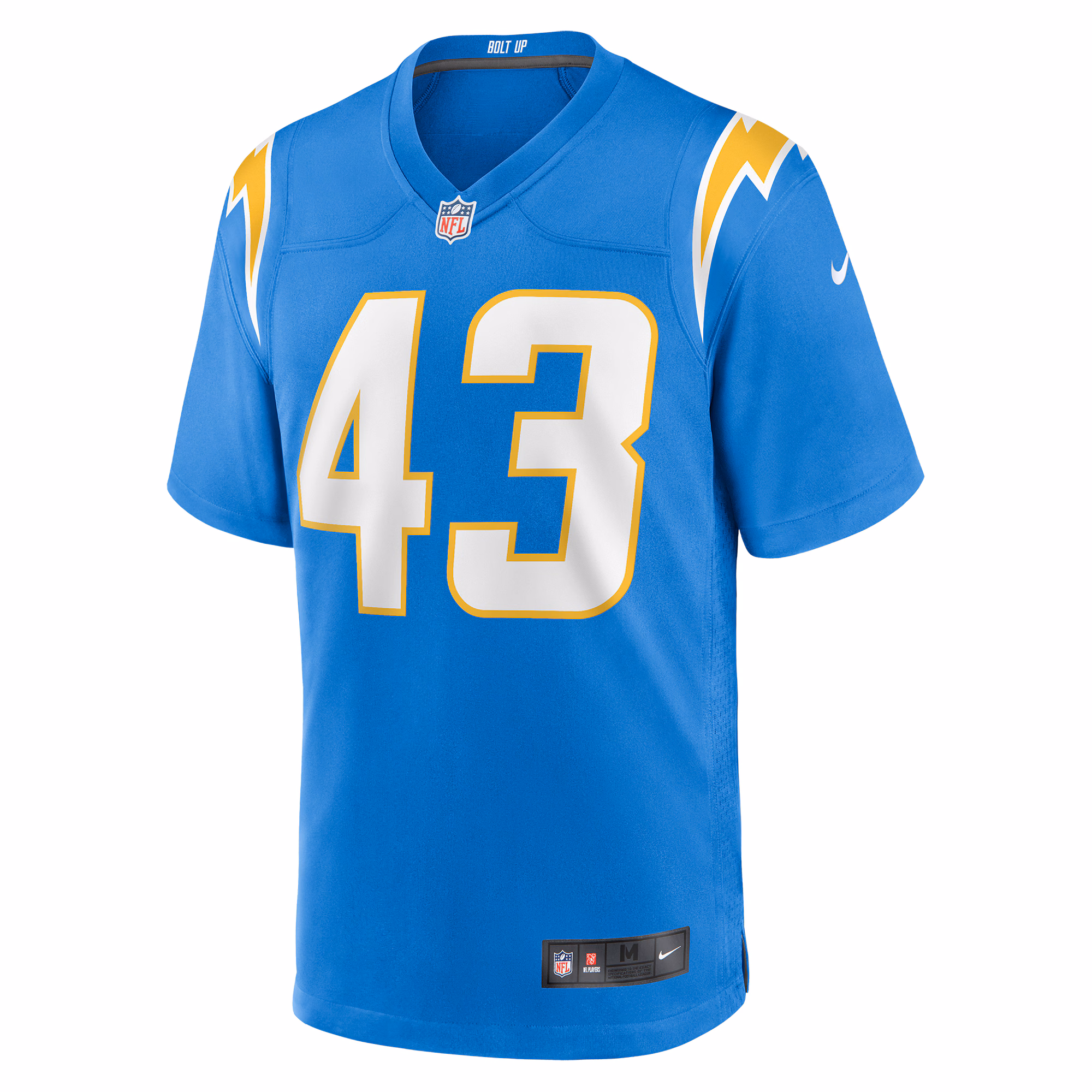 Troy Dye Los Angeles Chargers  Game Jersey -  Powder Blue