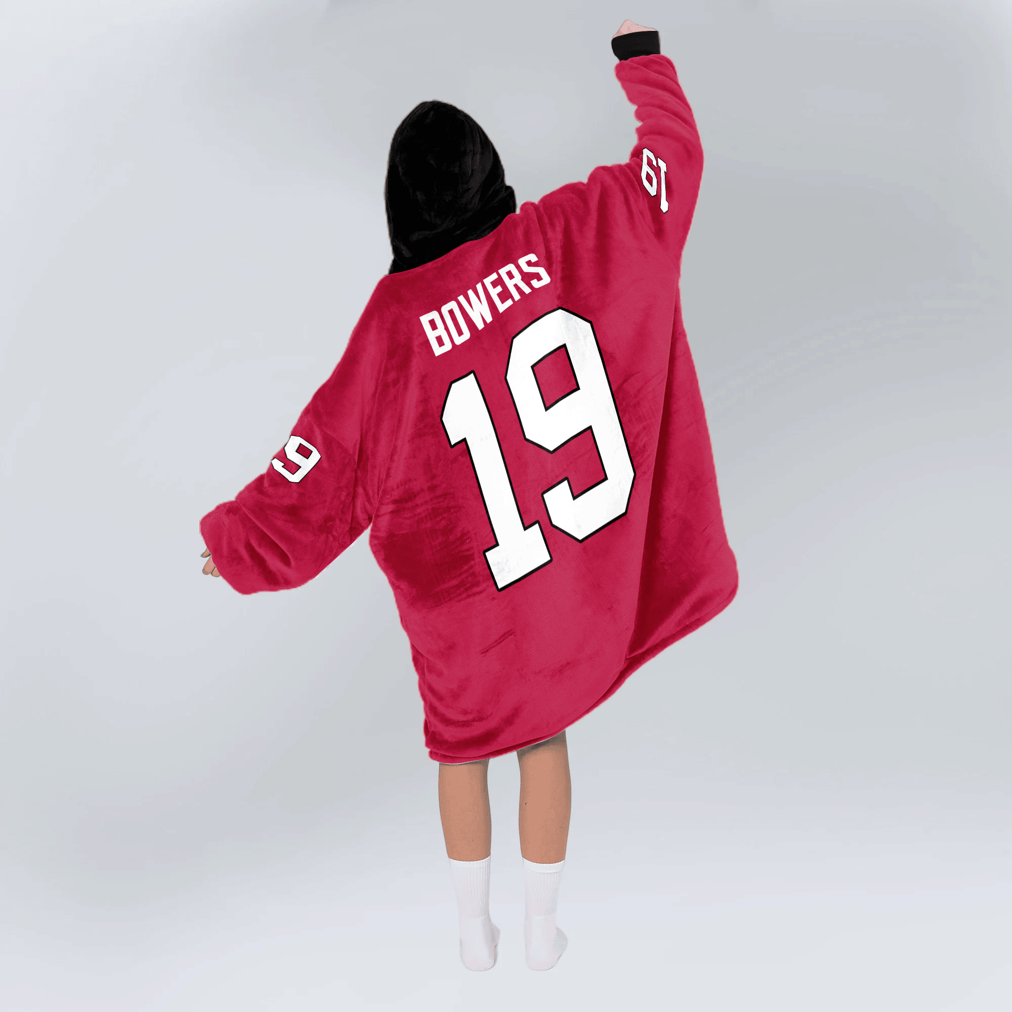 Adult B.B 19 Georgia Football Unisex Blanket Hoodie