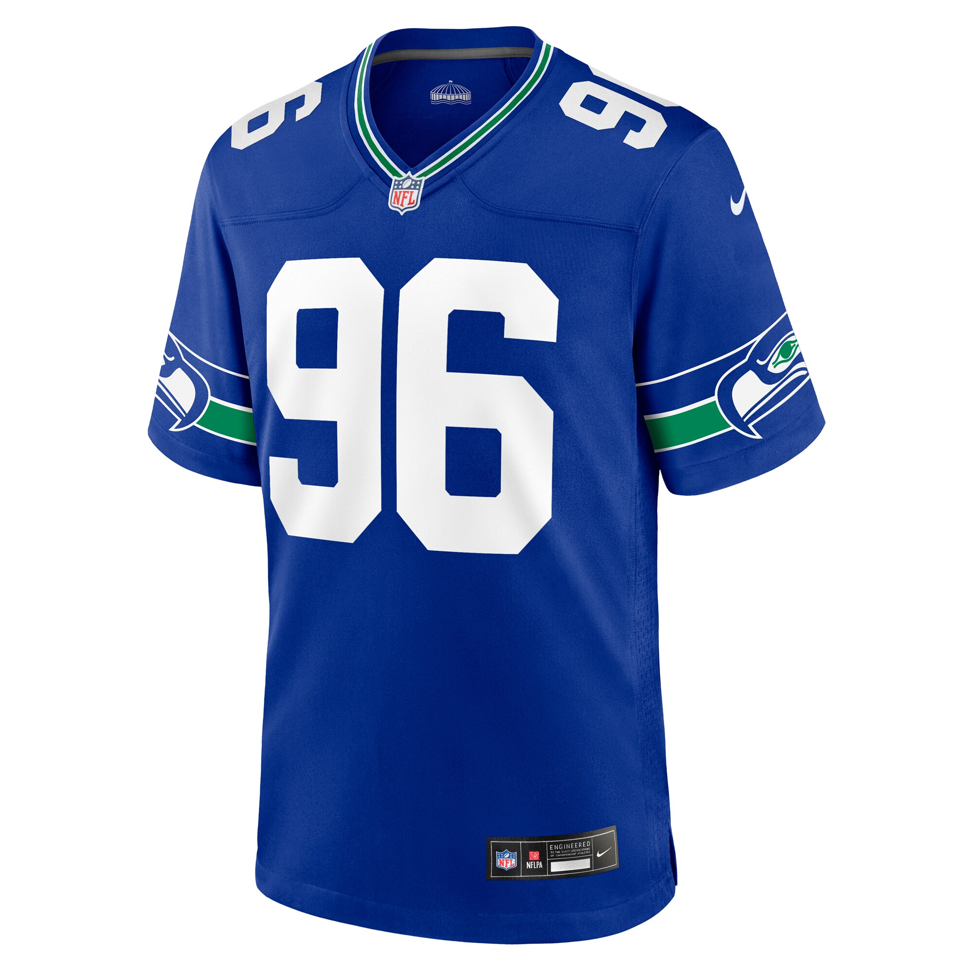Cortez Kennedy Seattle Seahawks Throwback Retired Player Game Jersey - Royal