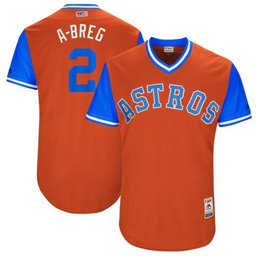Houston Astros #2 Alex Bregman Orange