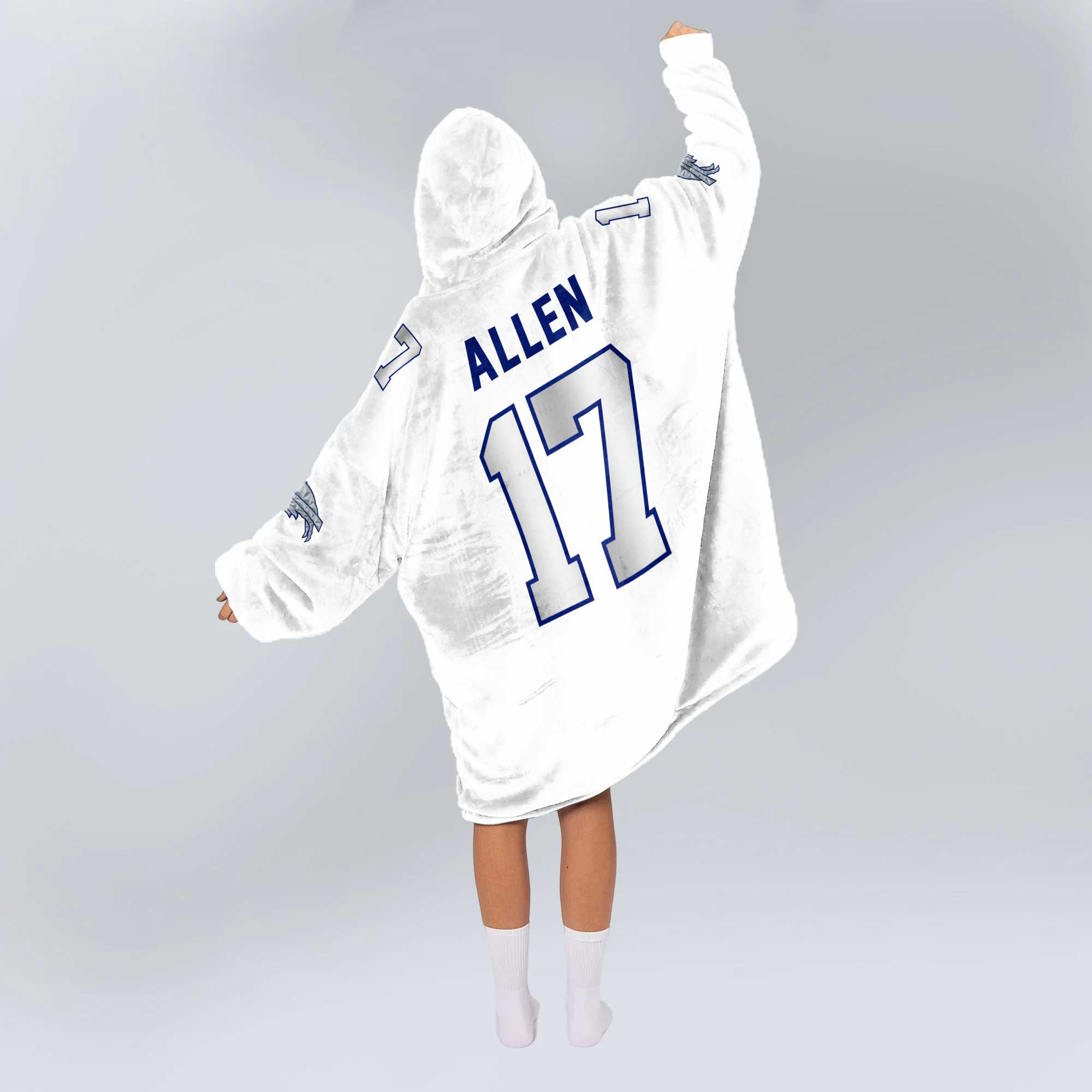 Adult J.A 17 Buffalo Football Unisex Blanket Hoodie