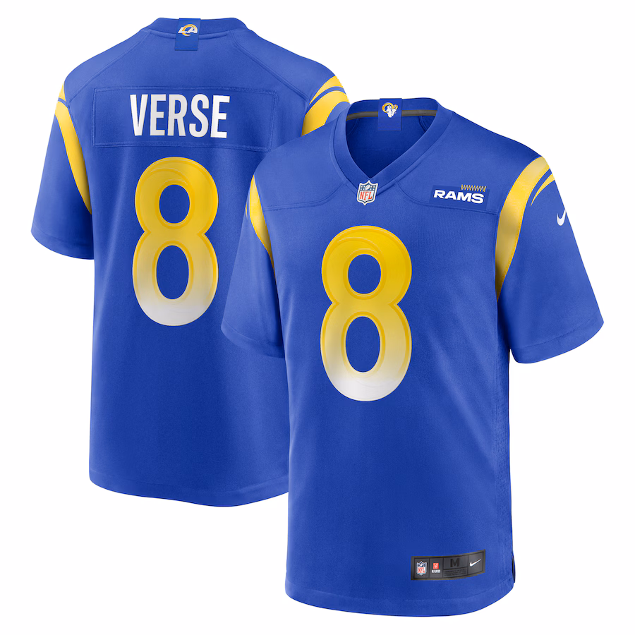 Men's Jared Verse #8 Royal Los Angeles Rams Player Game Jersey