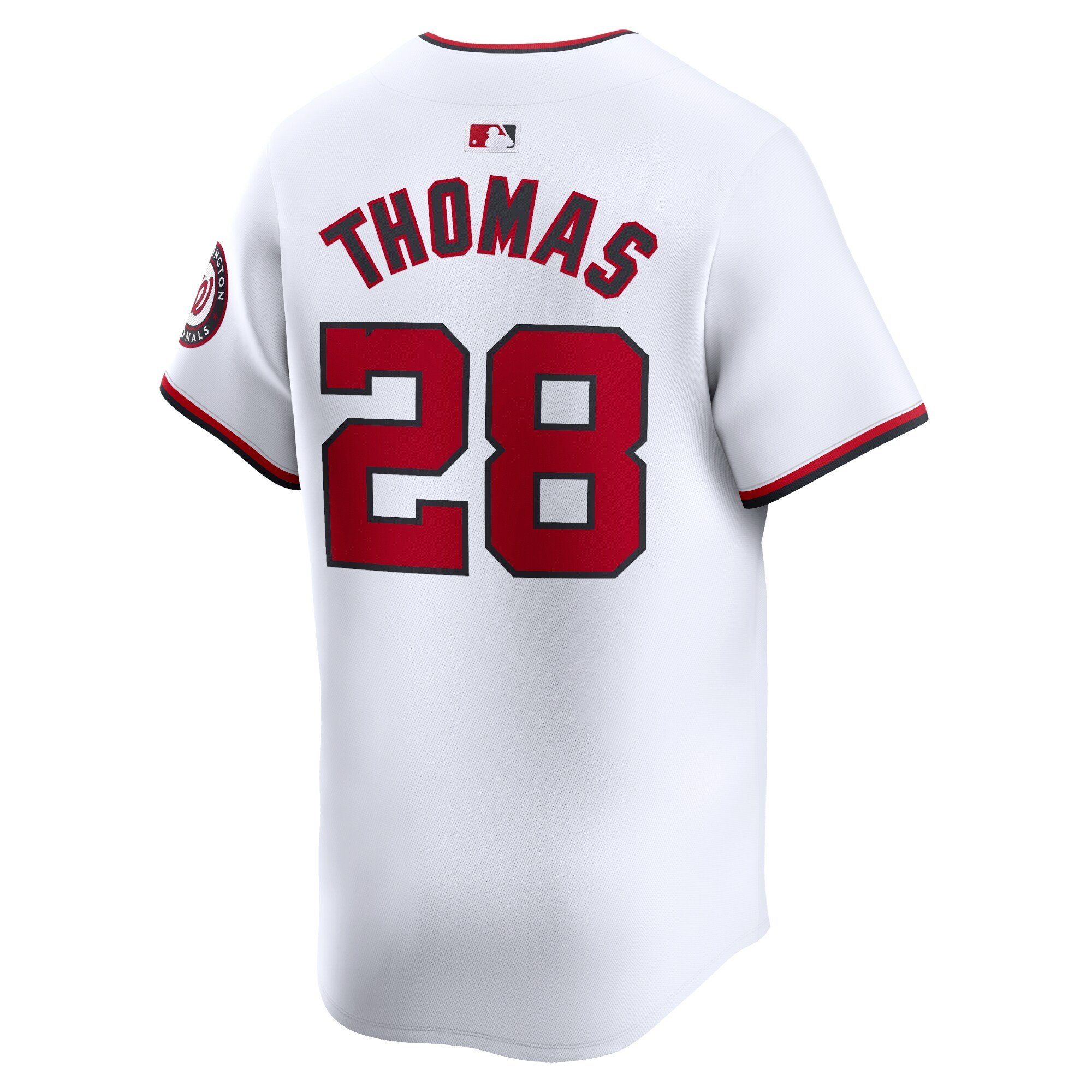 Men's Washington Nationals Lane Thomas  White Home Limited Player Jersey