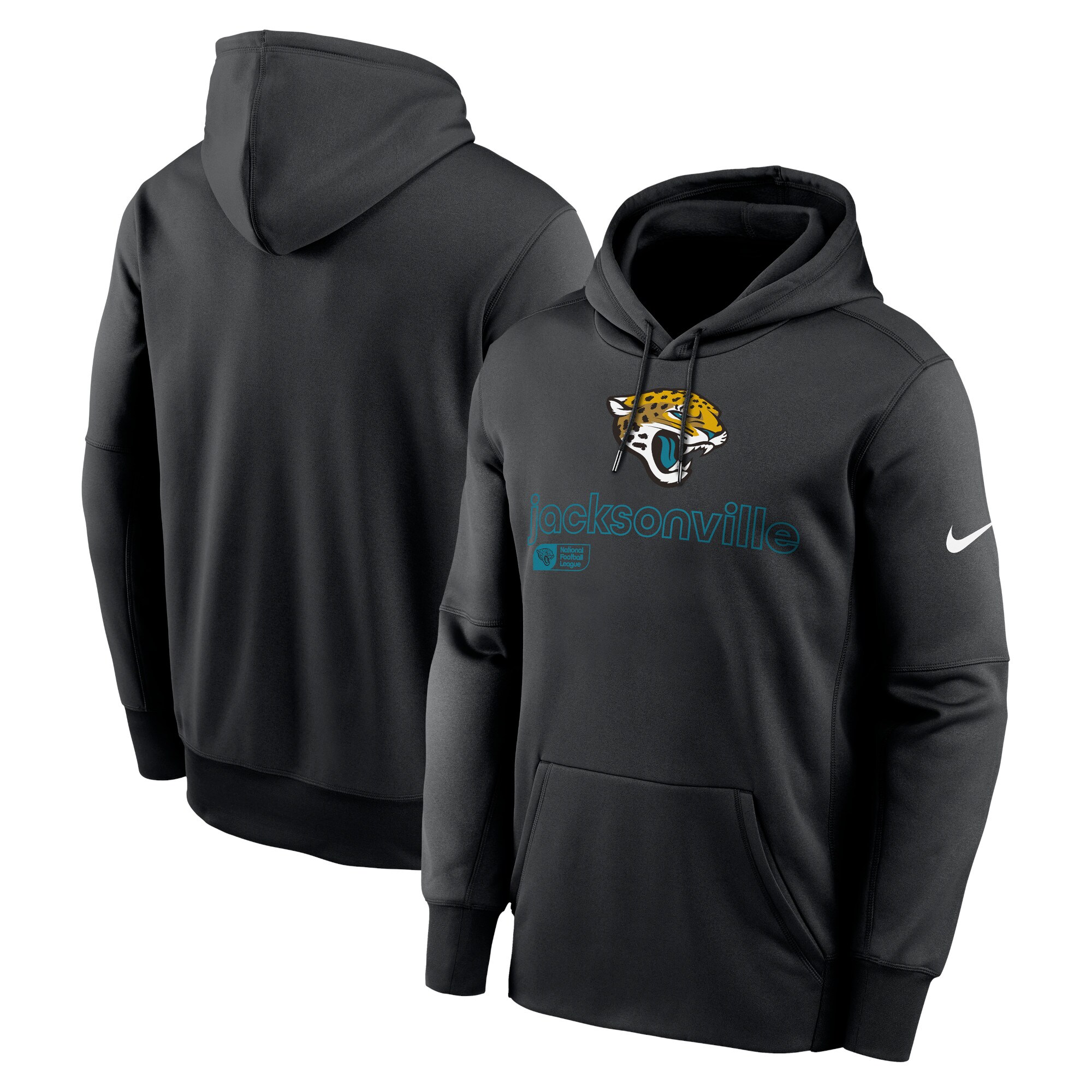 Jacksonville Jaguars Performance Pullover Hoodie - Black