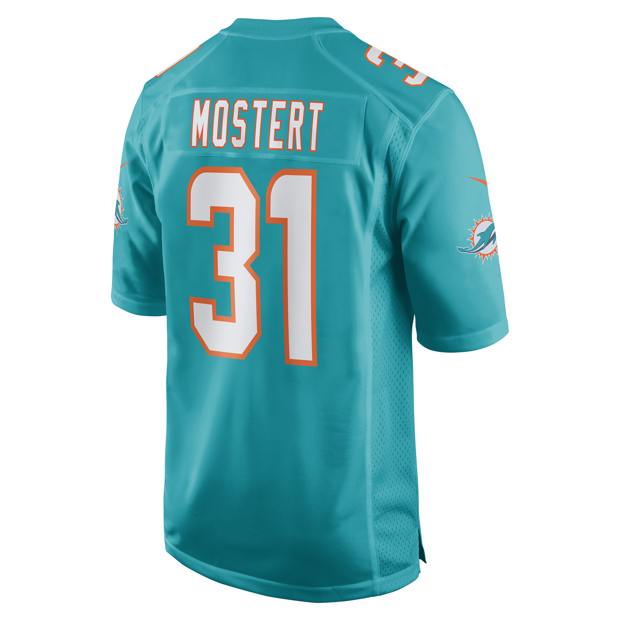Raheem Mostert Miami Dolphins Game Jersey - Aqua