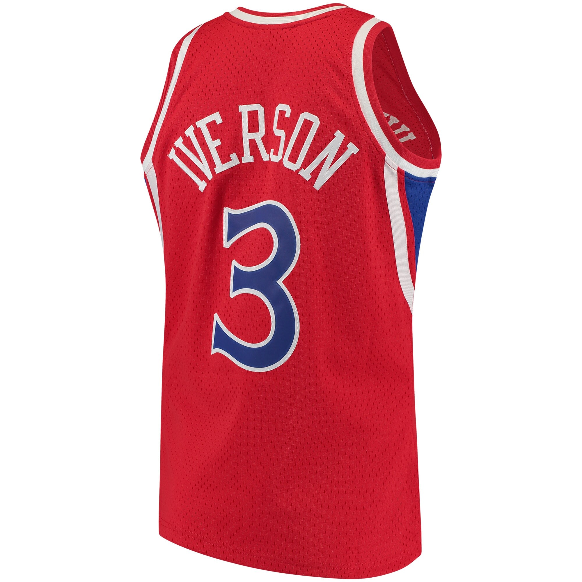 Allen Iverson Philadelphia 76ers Mitchell & Ness Hardwood Classics Authentic Jersey - Red