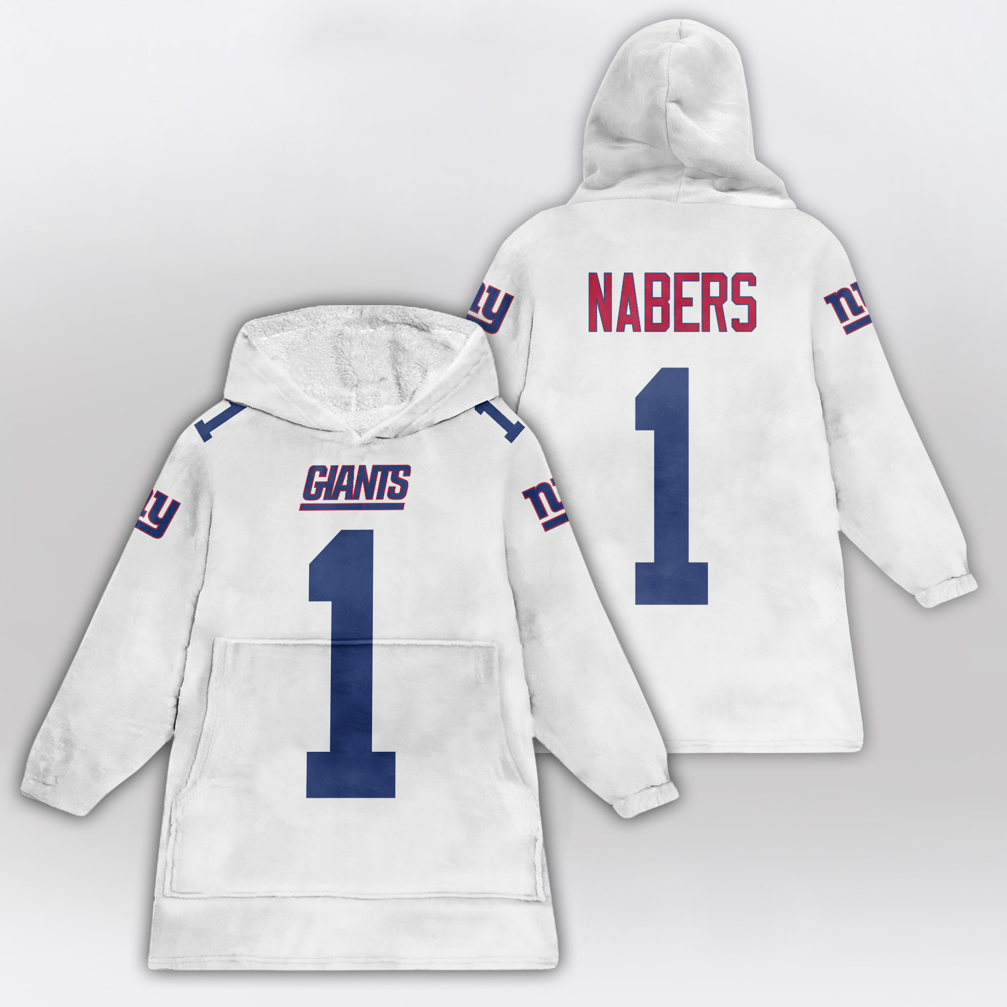 Kid M.N 1 New York G Football Unisex Blanket Hoodie