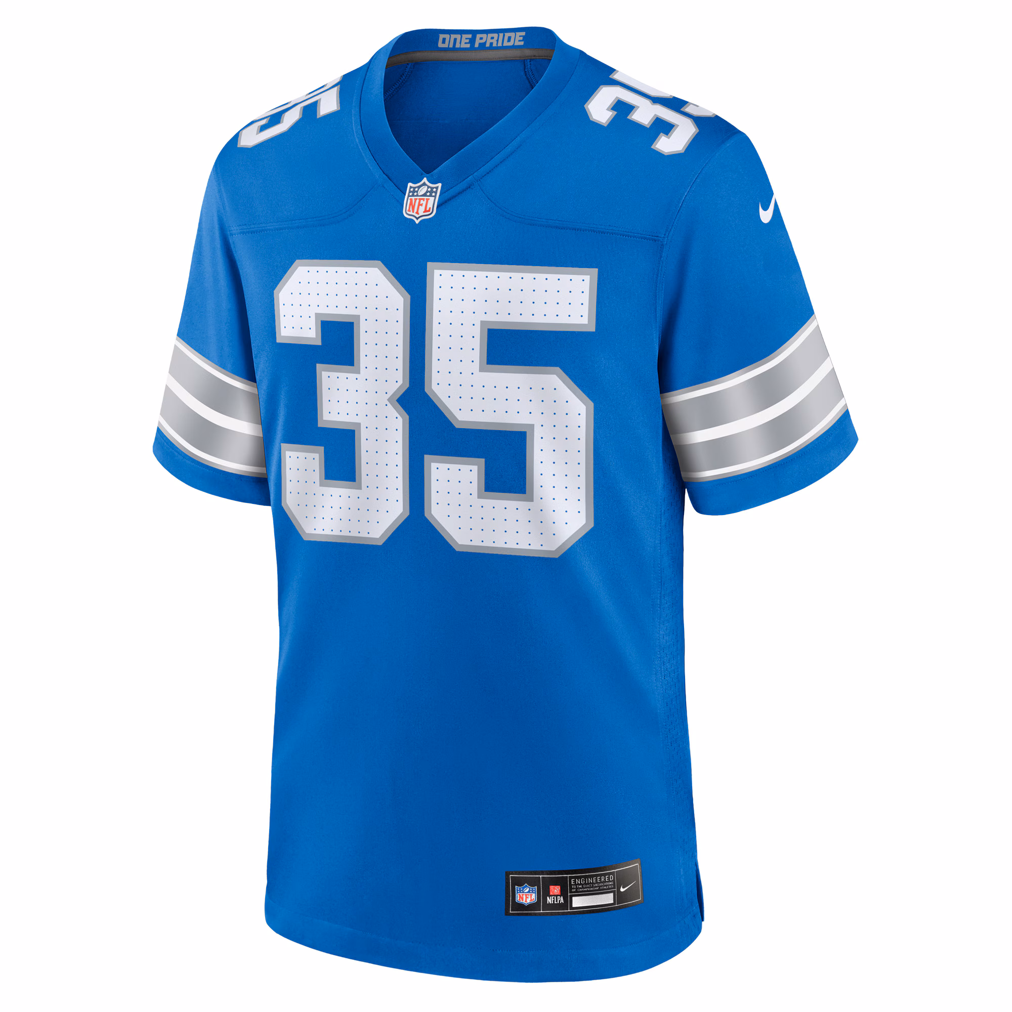 Chelen Garnes Detroit Lions Game Jersey -  Blue