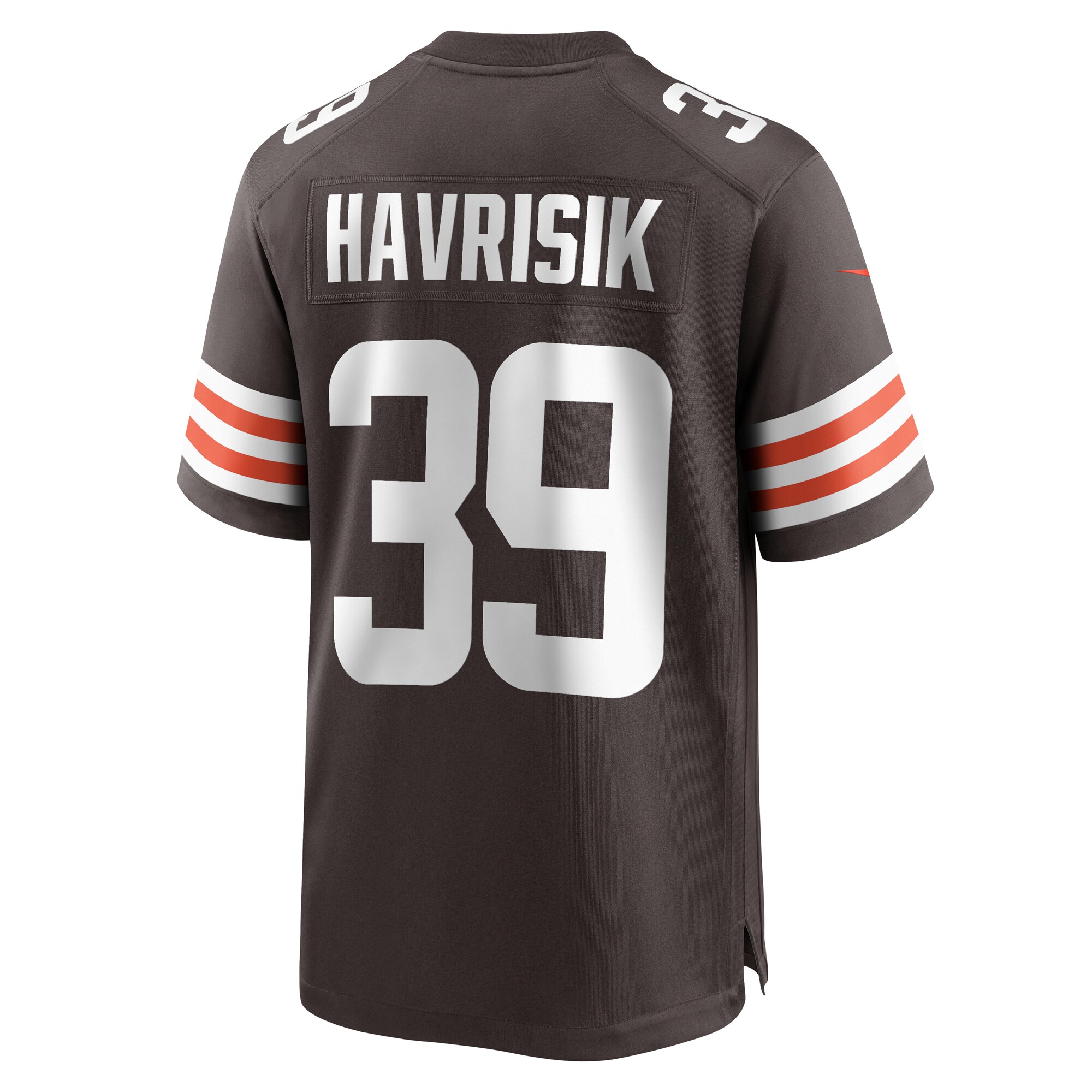 Lucas Havrisik Cleveland Browns Team Game Jersey -  Brown