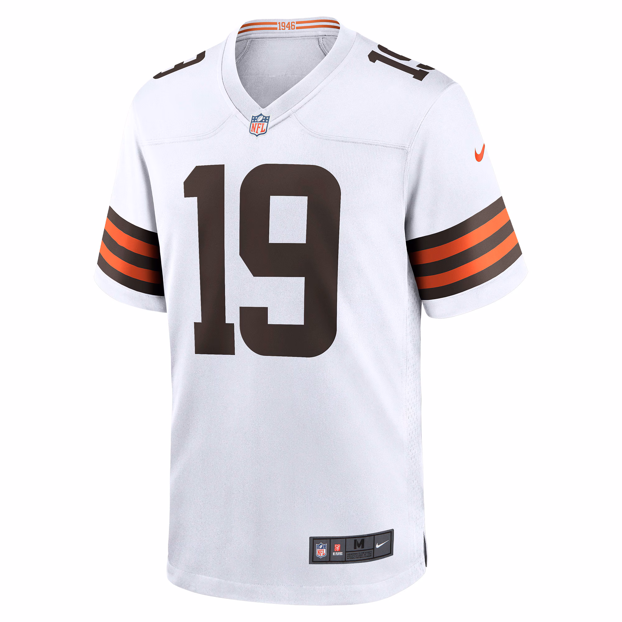Bernie Kosar #19 Cleveland Browns Game Retired Player Jersey - White