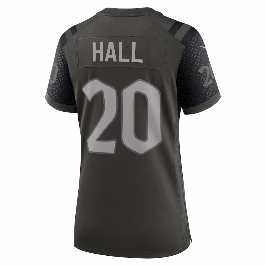 Breece Hall #20 New York Jets Women's 2025 Rivalries Collection Game Jersey - Gotham Green