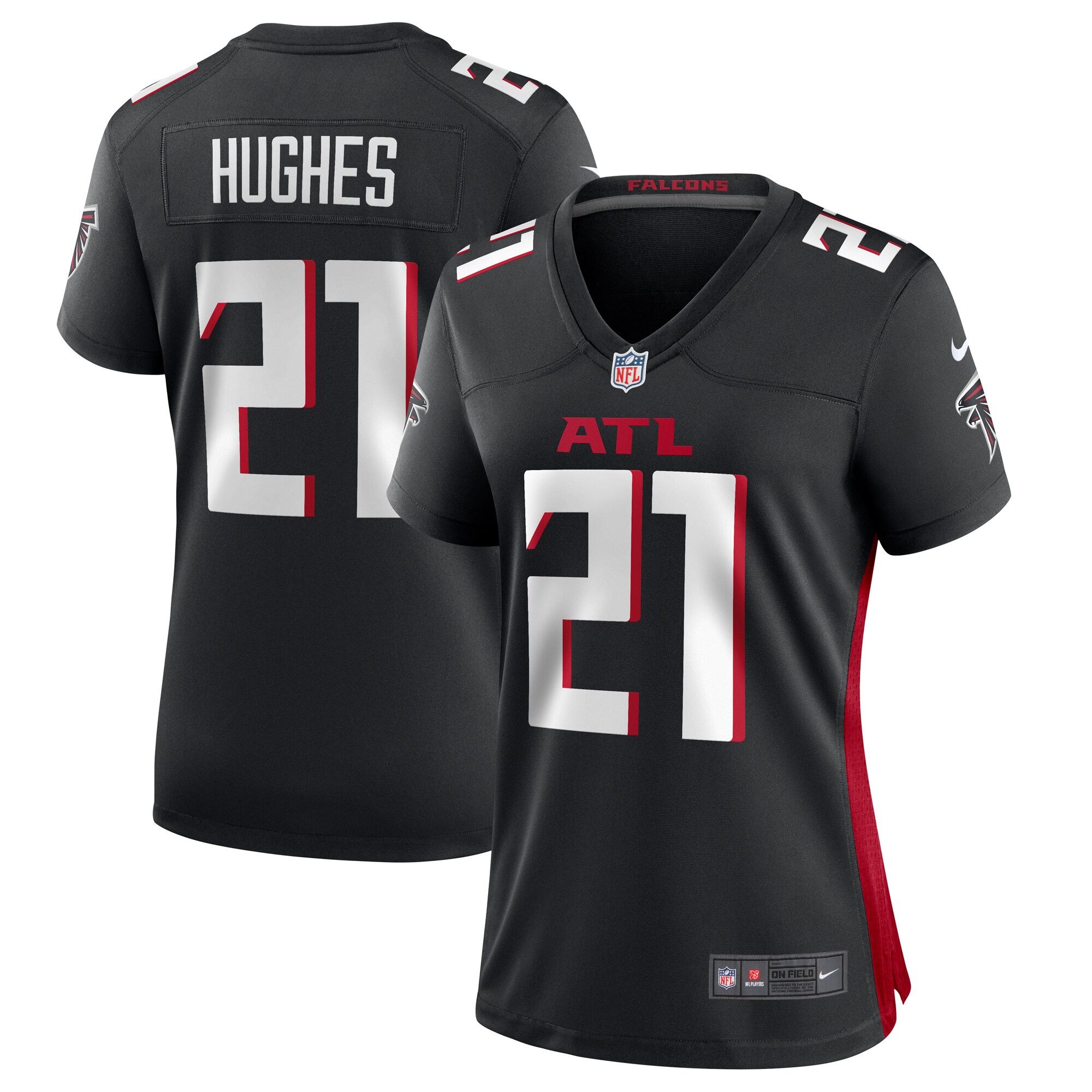Mike Hughes Atlanta Falcons Women's Game Player Jersey - Black