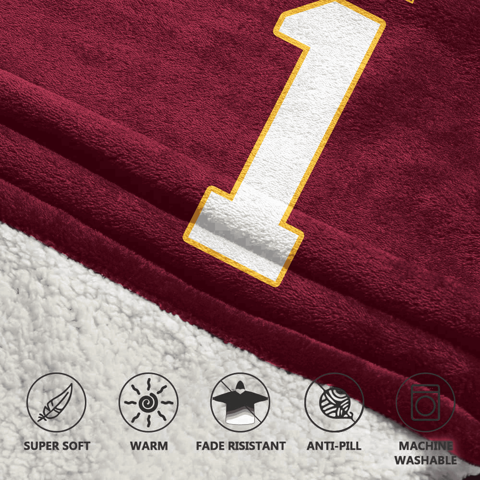 Adult 1 Minnesota Football Unisex Blanket Hoodie