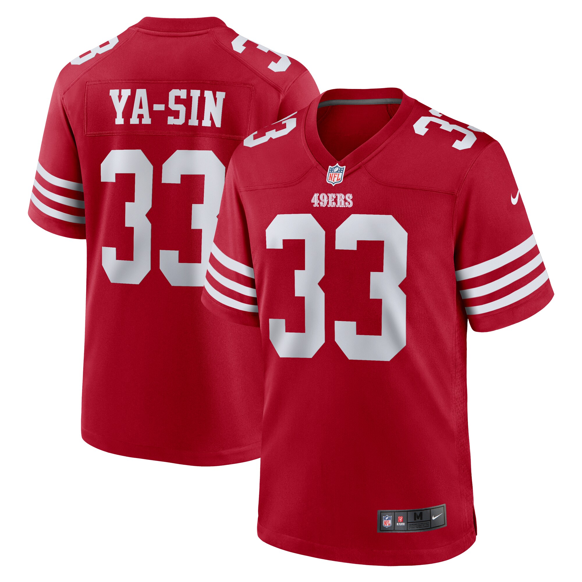 Rock Ya-Sin San Francisco 49ers Team Game Jersey -  Scarlet