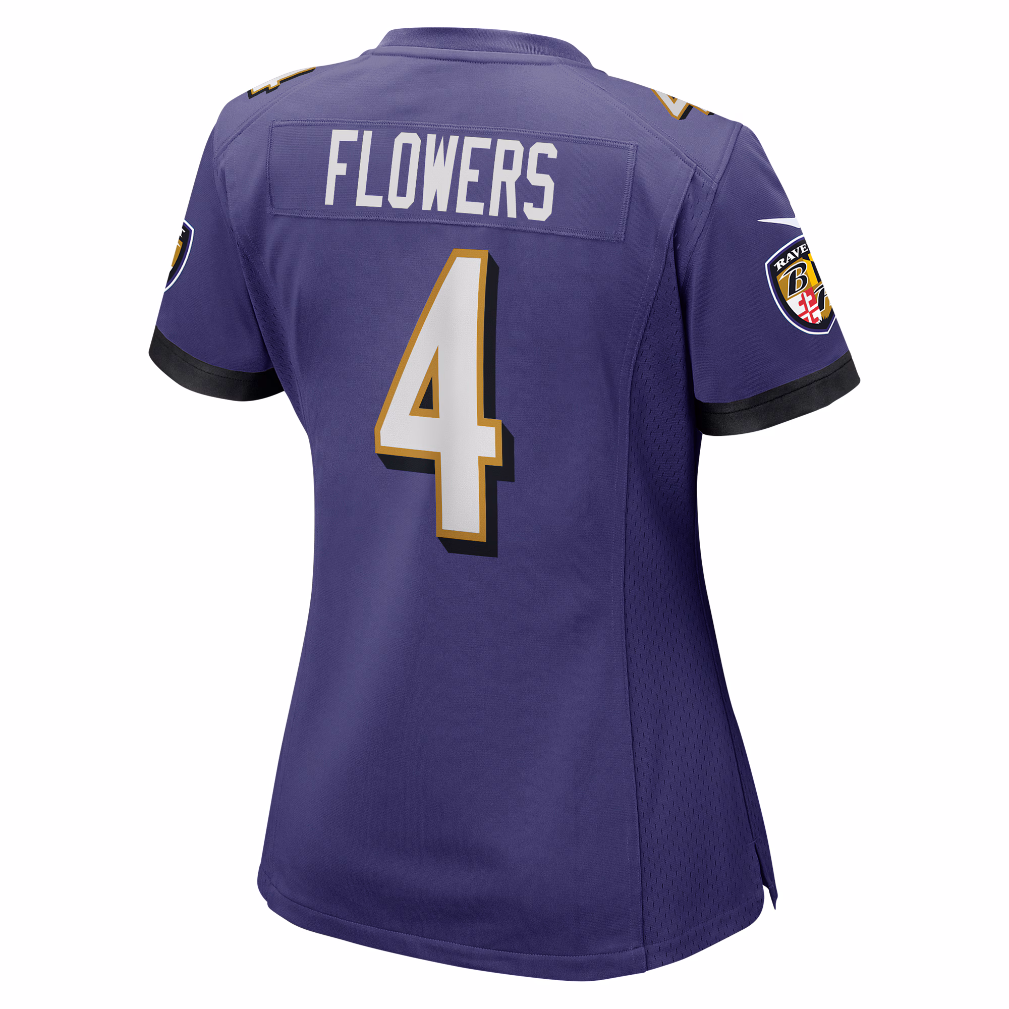 Zay Flowers Baltimore Ravens Women's Team Game Jersey - Purple