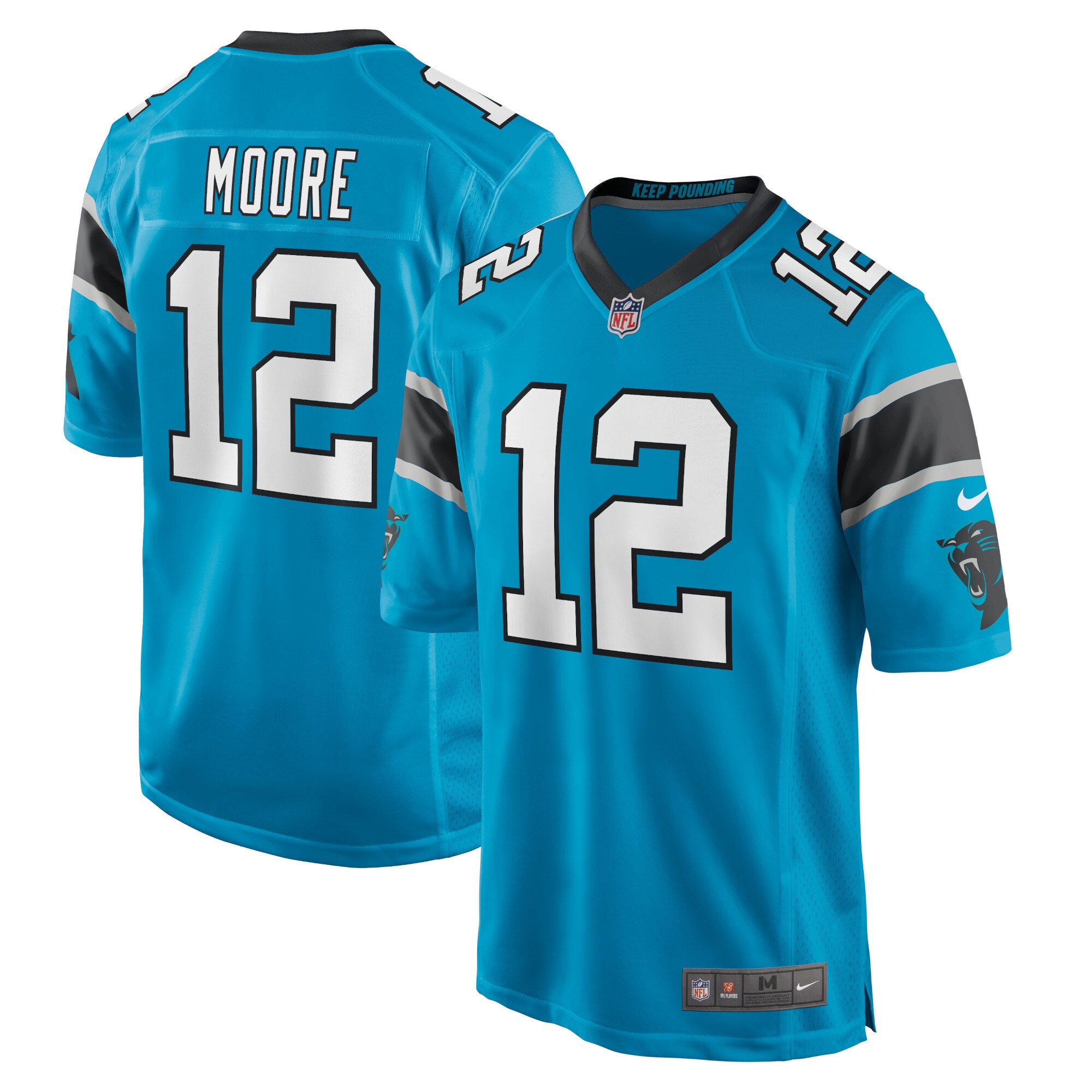 DJ Moore Carolina Panthers  Game Jersey - Blue