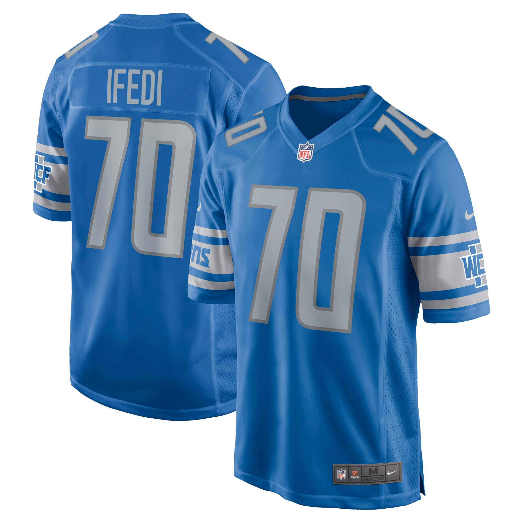 Germain Ifedi Detroit Lions  Team Game Jersey - Blue