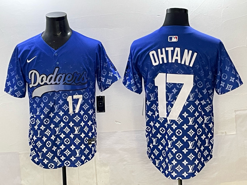 Men's #17 Shohei Ohtani Los Angeles Dodgers 2025 Custom Cool Jersey