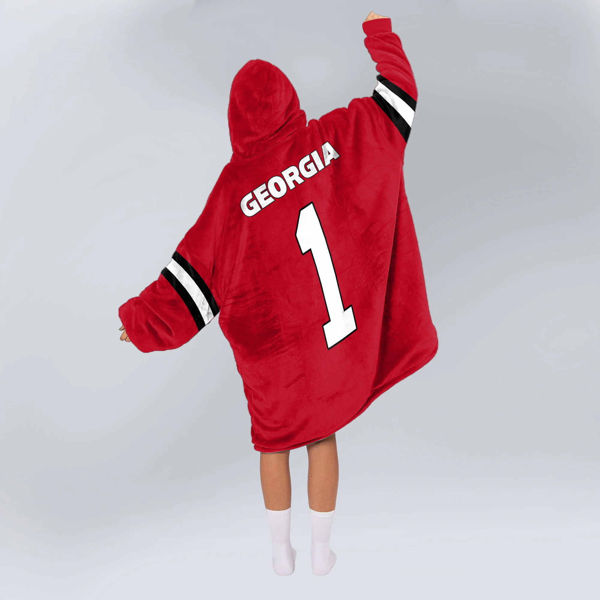 Adult 1 Georgia Football Unisex Blanket Hoodie