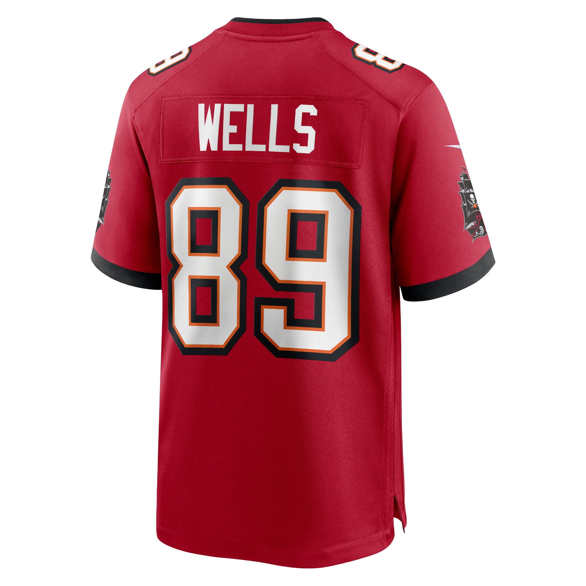 David Wells Tampa Bay Buccaneers  Home Game Player Jersey - Red