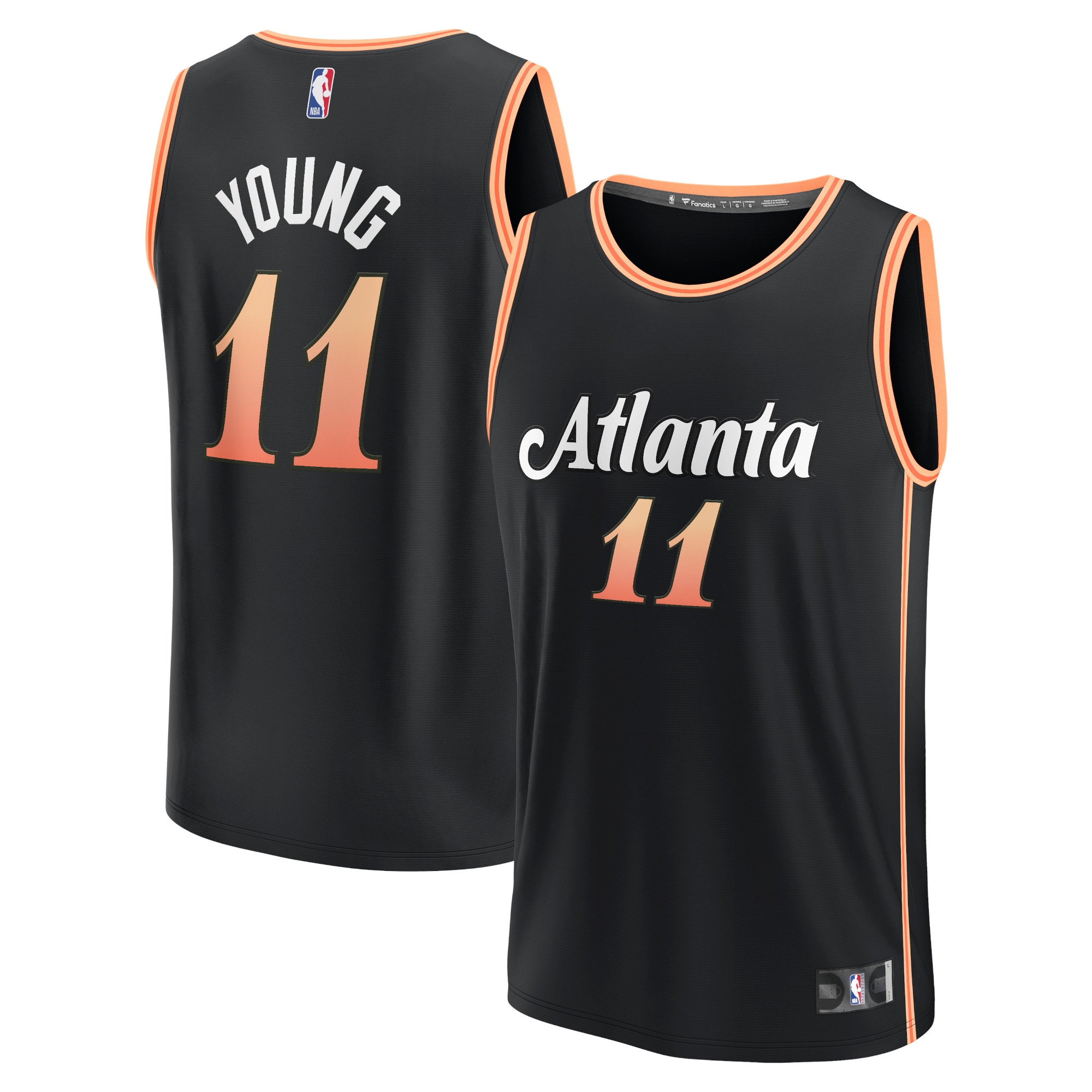 Trae Young Atlanta Hawks  Youth 2022/23 Fastbreak Jersey - City Edition - Black