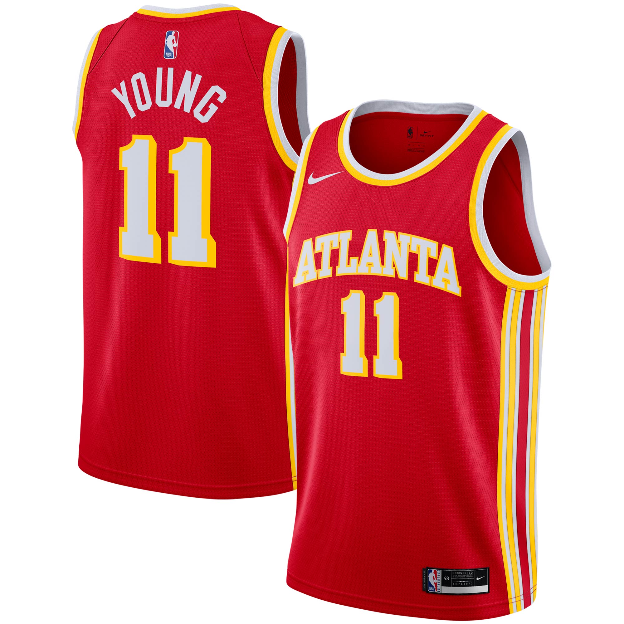 Trae Young Atlanta Hawks  2020/21 Swingman Jersey - Red - Icon Edition