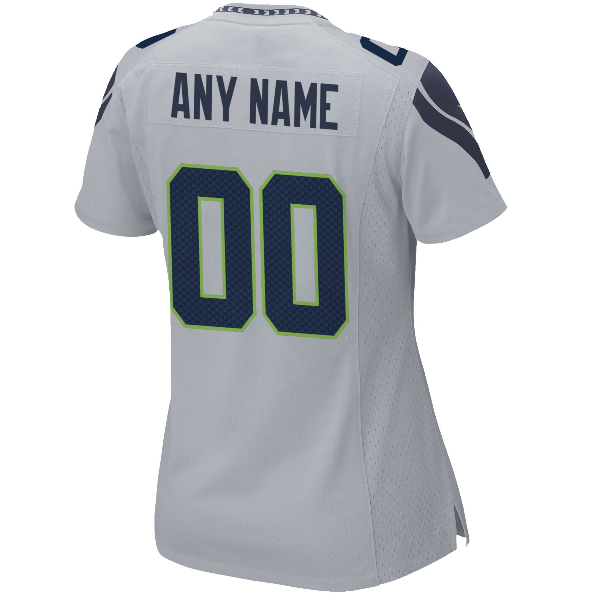 Seattle Seahawks  Women's Alternate Custom Game Jersey - Gray