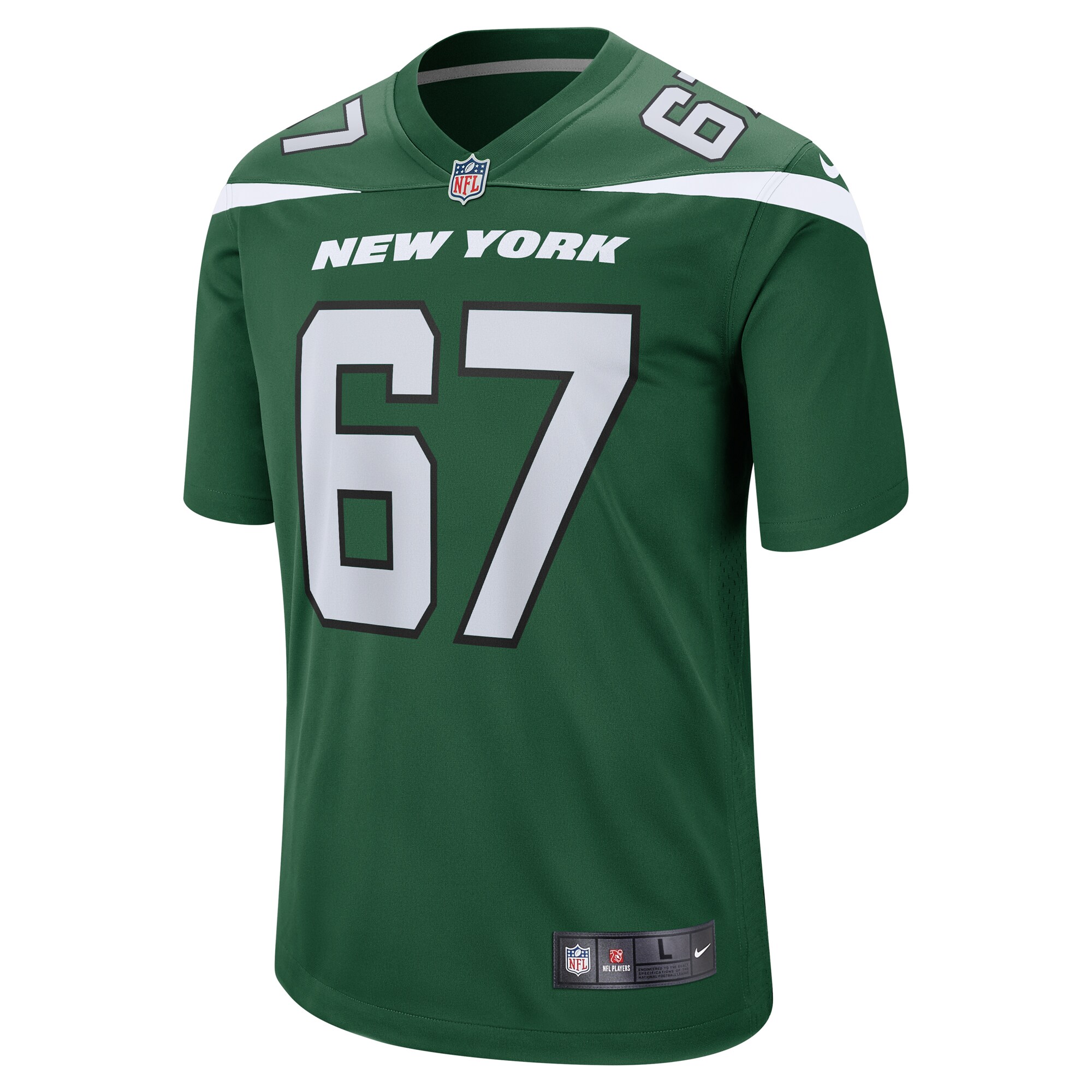 Carter Warren New York Jets  Game Jersey - Gotham Green
