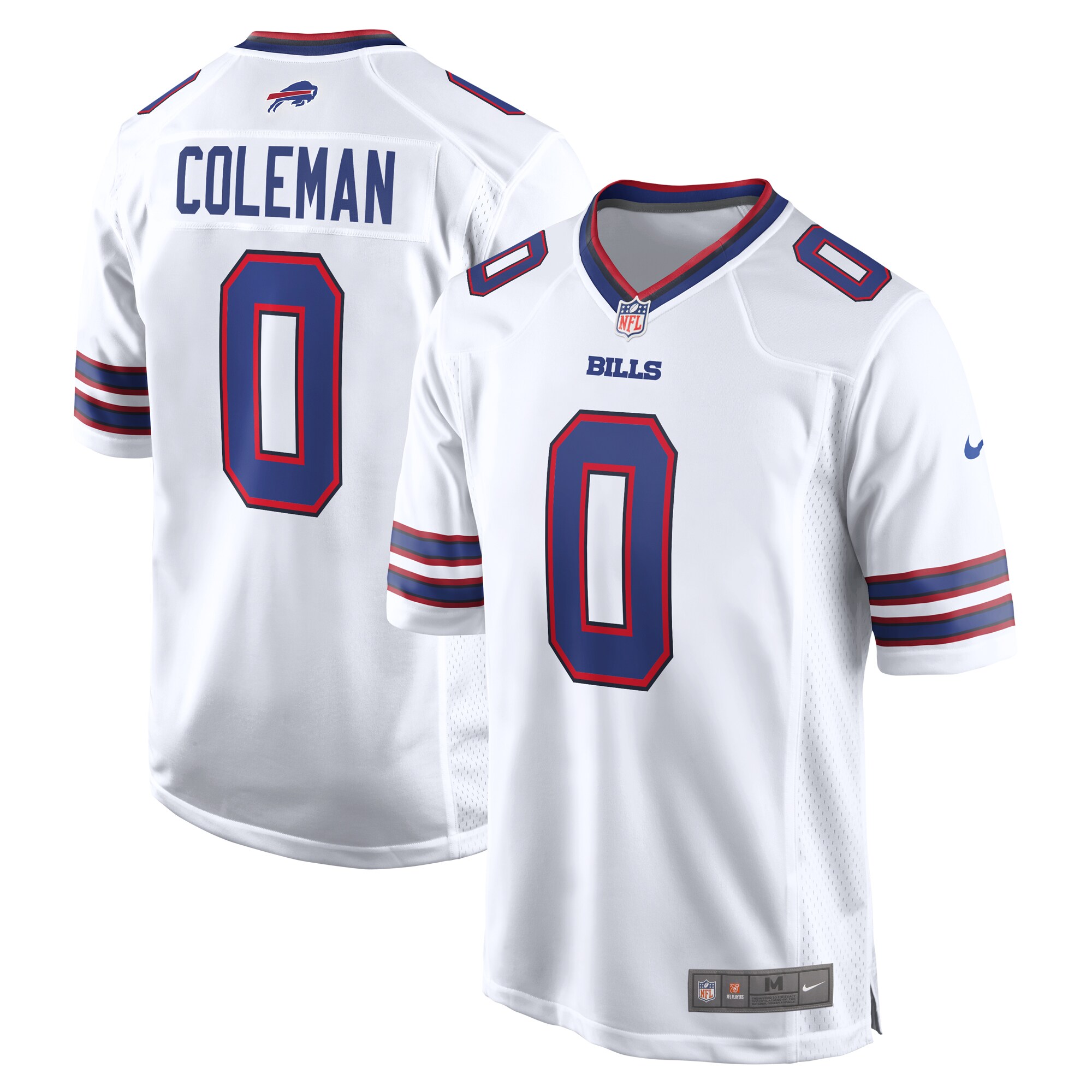 Keon Coleman #0 Buffalo Bills Game Jersey -  White