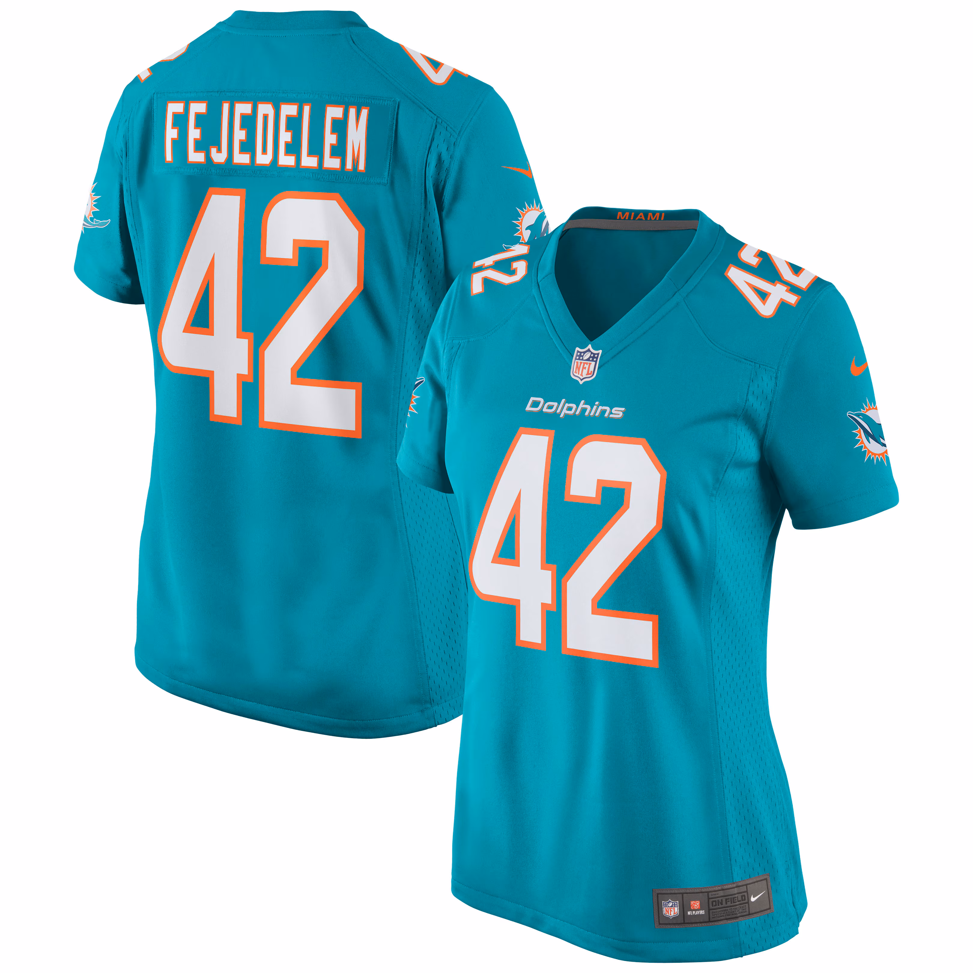 Clayton Fejedelem Miami Dolphins Women's Game Jersey - Aqua