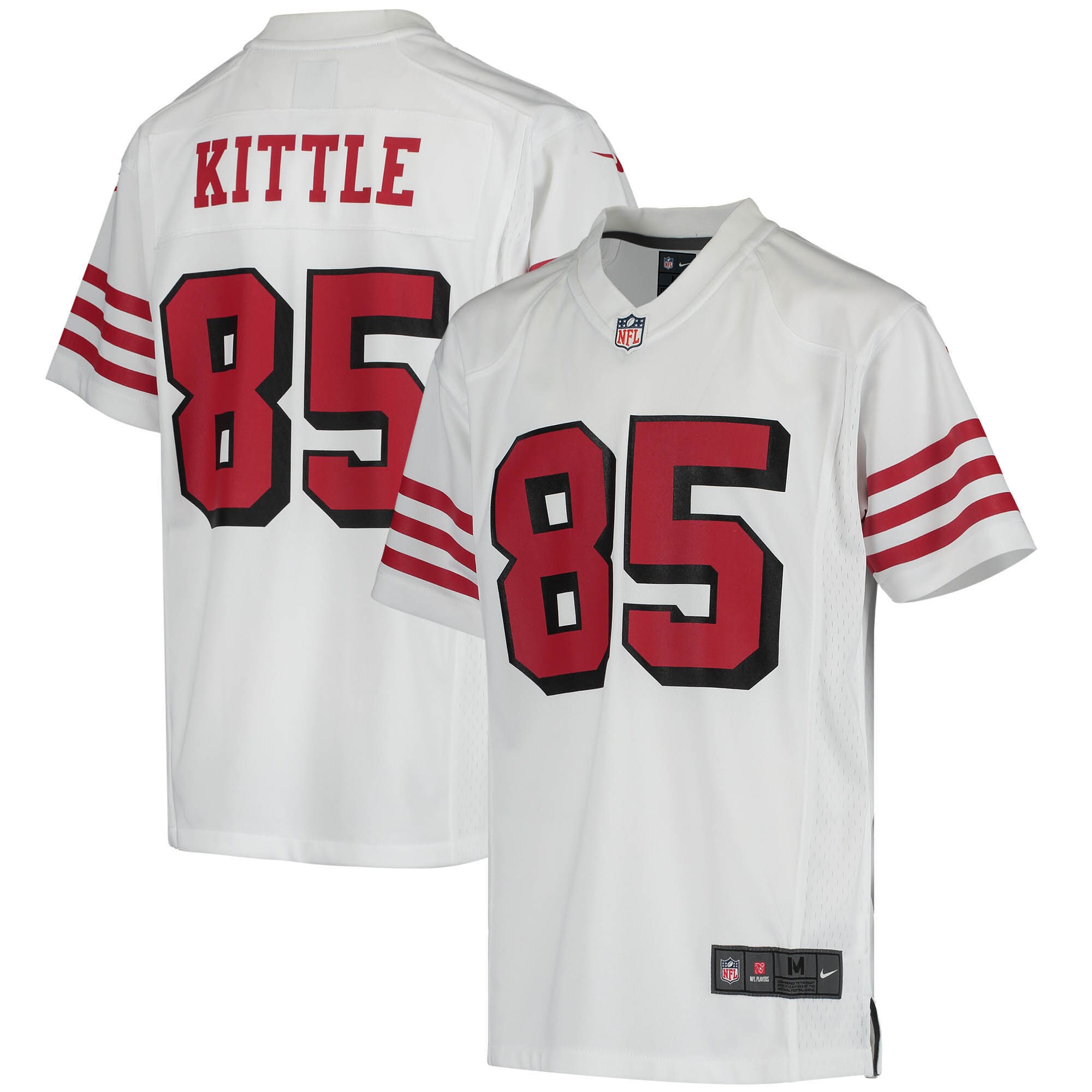 George Kittle San Francisco 49ers  Youth Color Rush Game Jersey - White