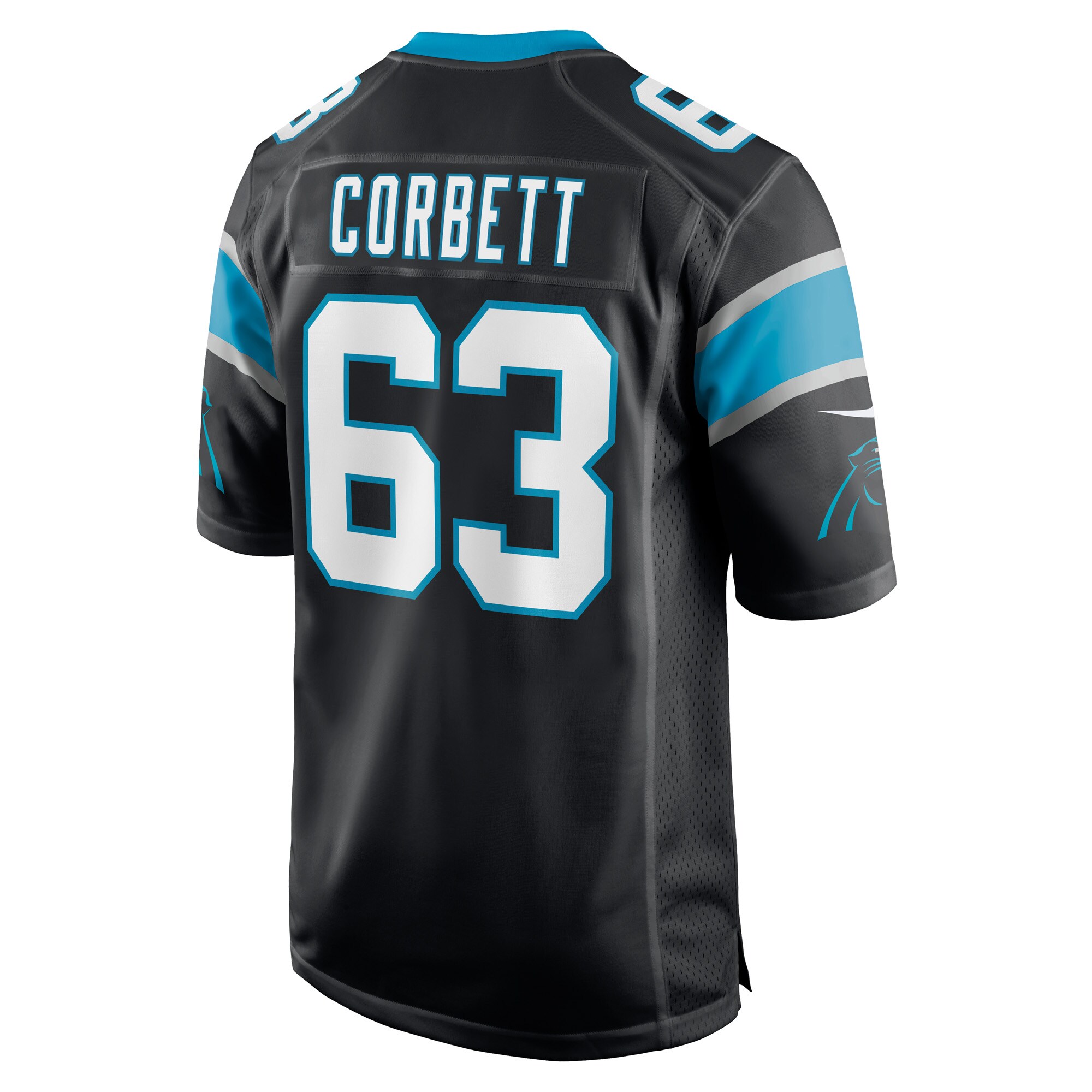 Austin Corbett Carolina Panthers  Game Jersey - Black
